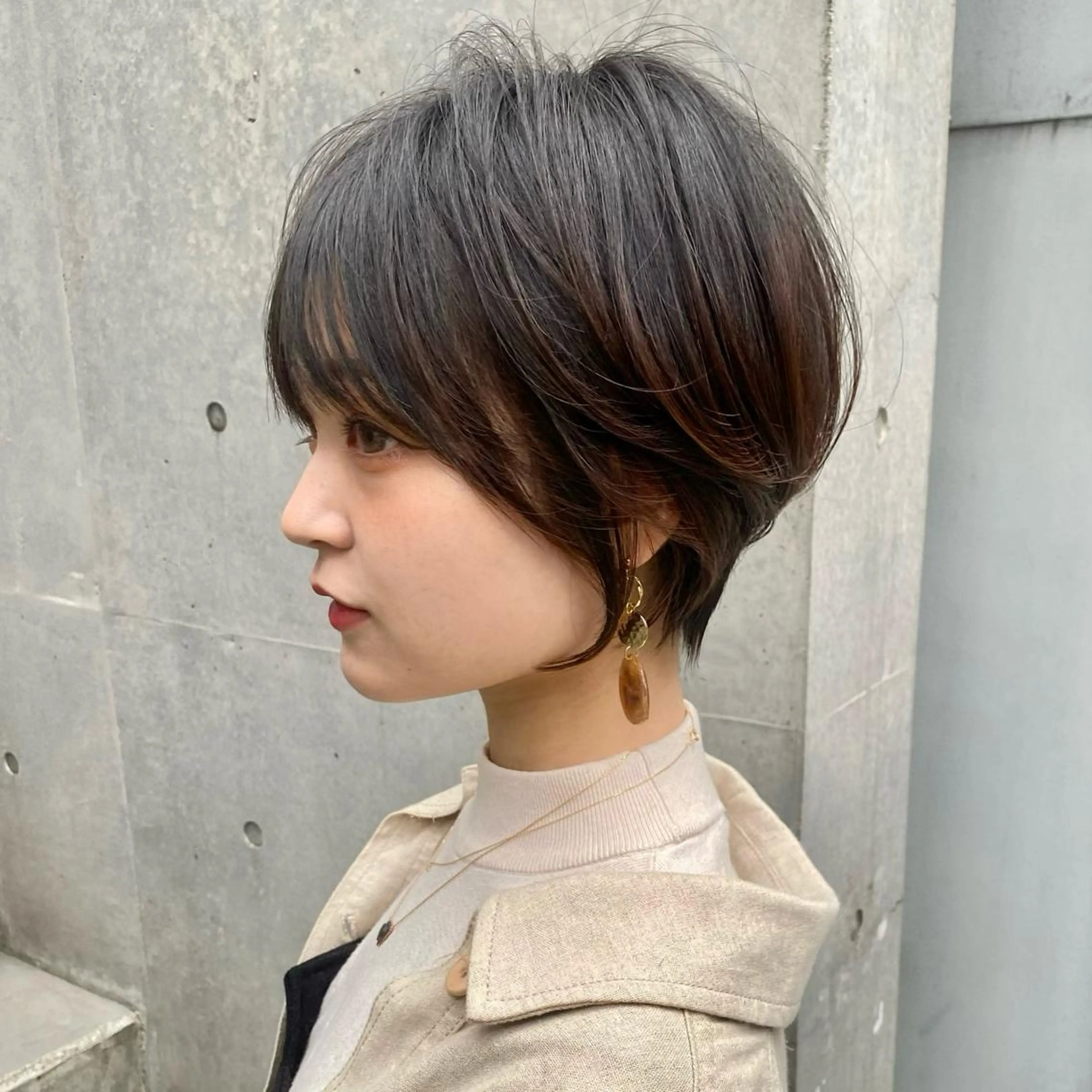 ショート カラー ショートヘア 銀座/ショート/ ショートボブ広瀬のヘアスタイル