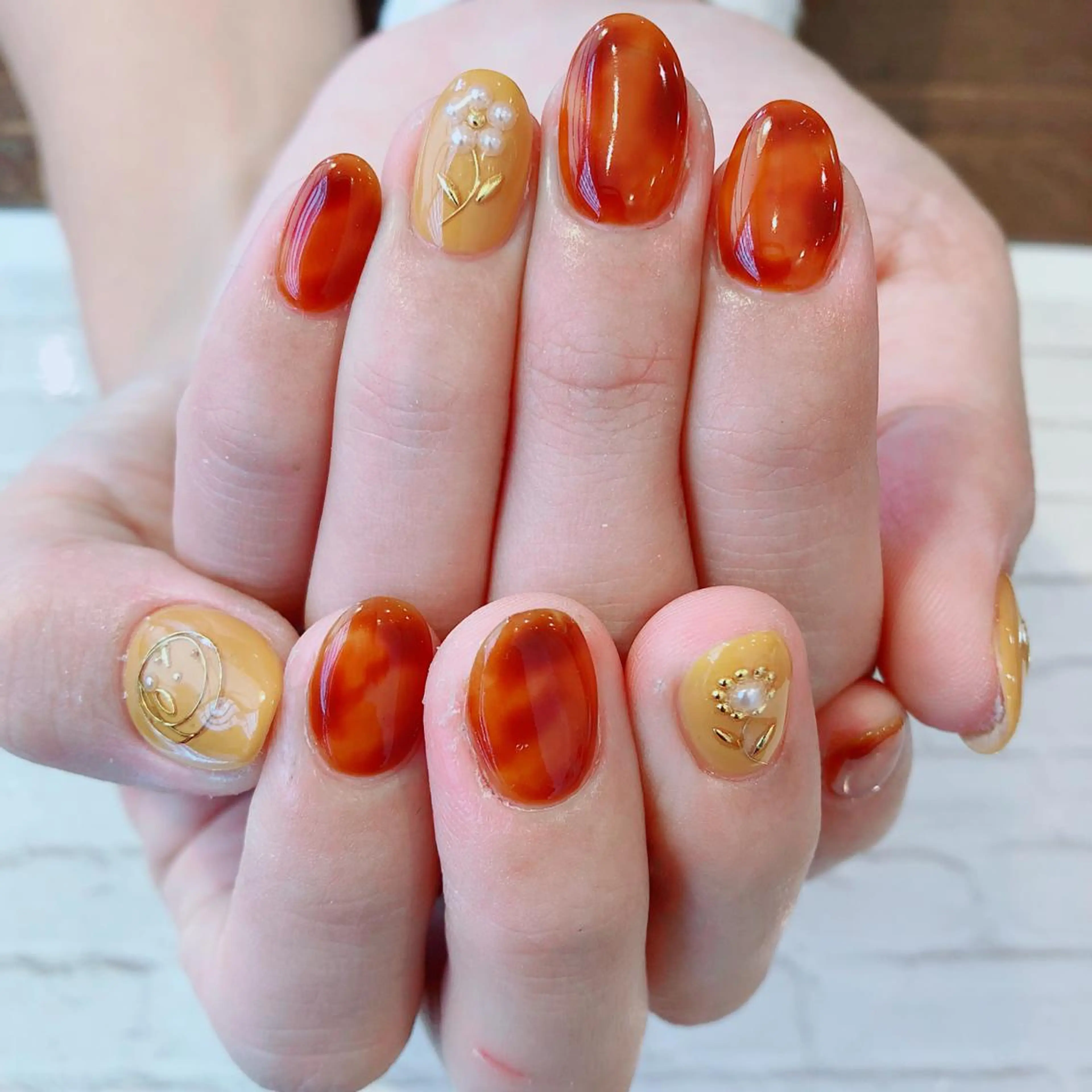 ネイル アートネイル シンプルネイル shelf ⭐︎のネイルデザイン