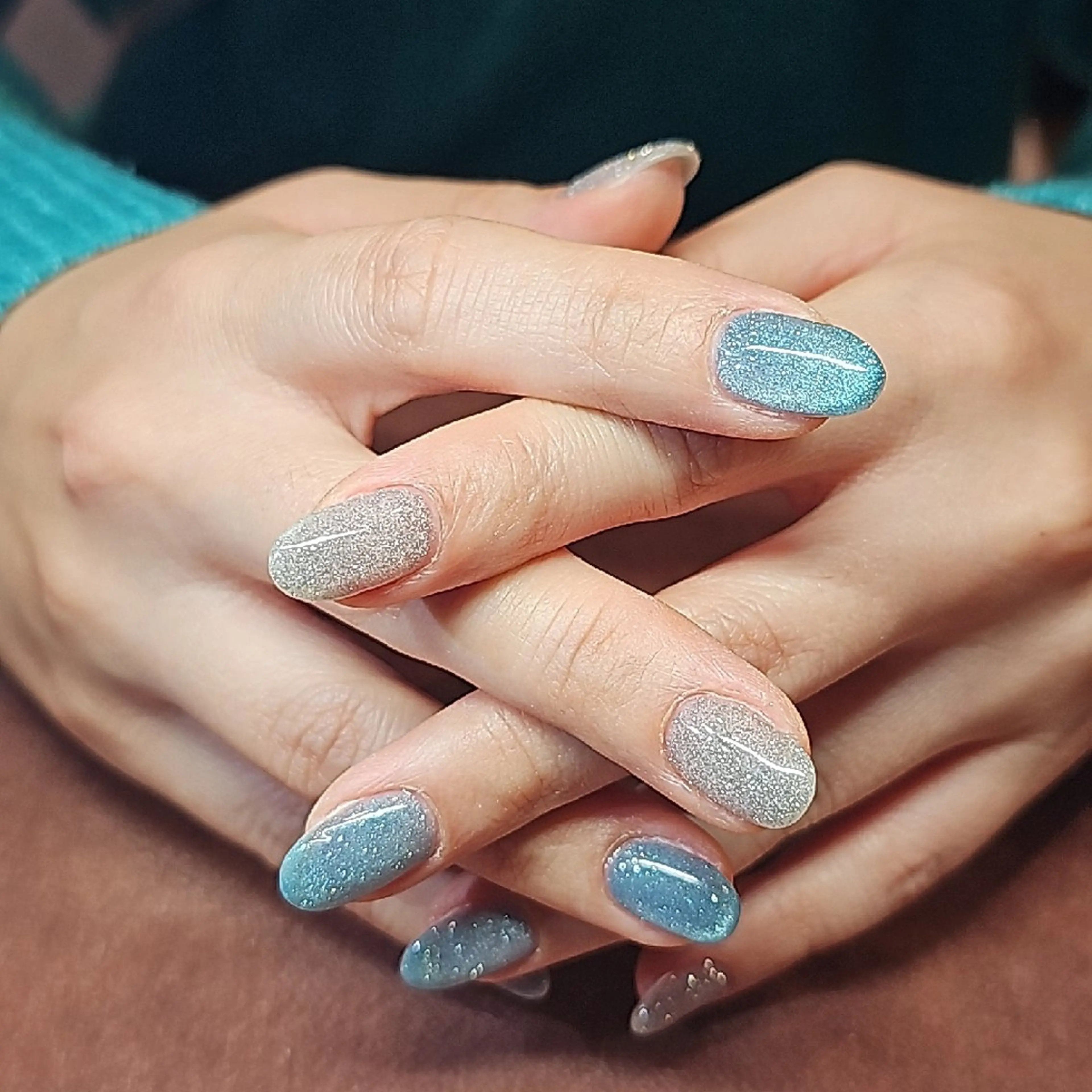 ネイル フラッシュネイル マグネットネイル 夏ネイル salon de  Princessのネイルデザイン