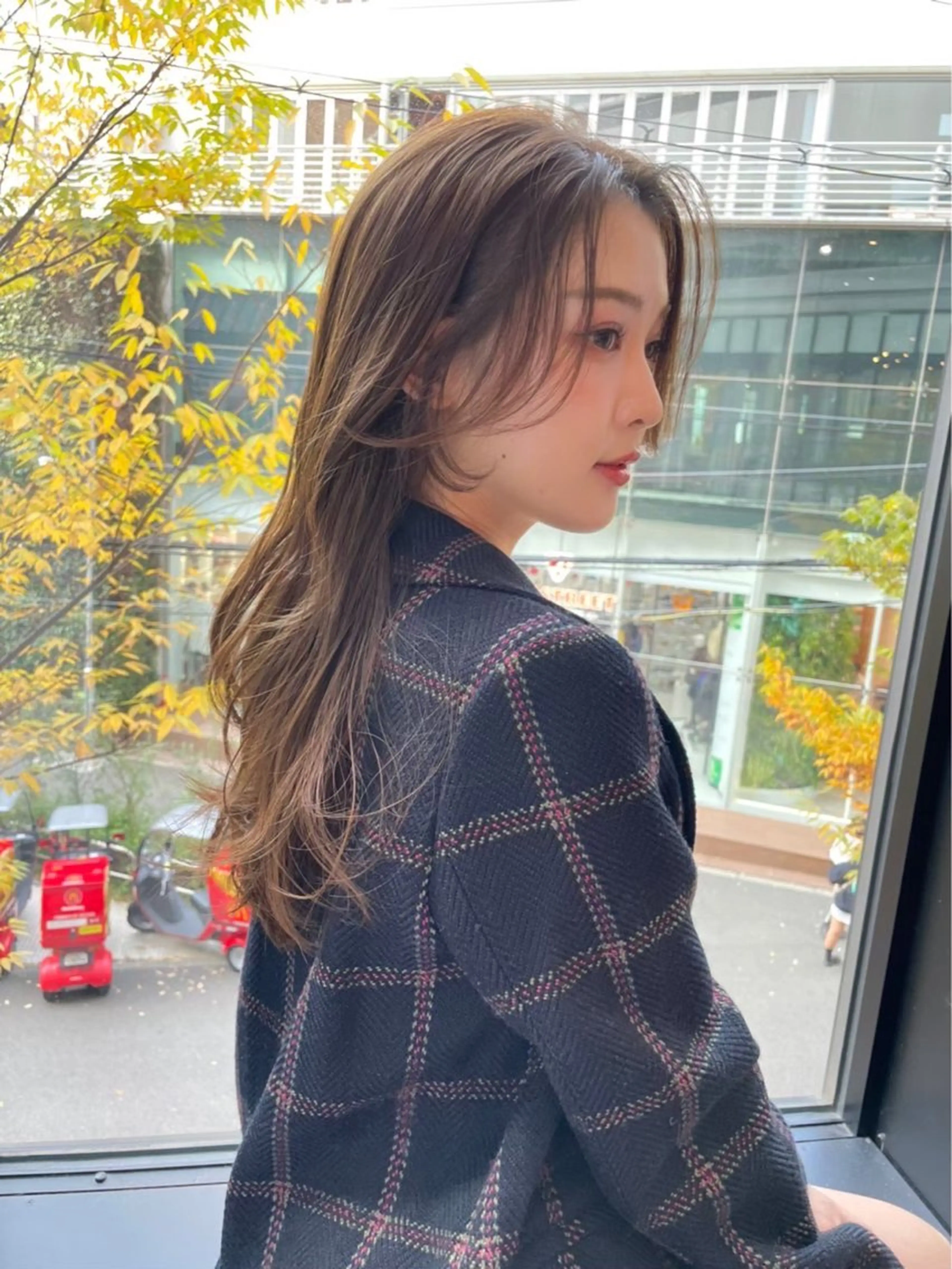 ロング カット 田中 優菜のヘアスタイル