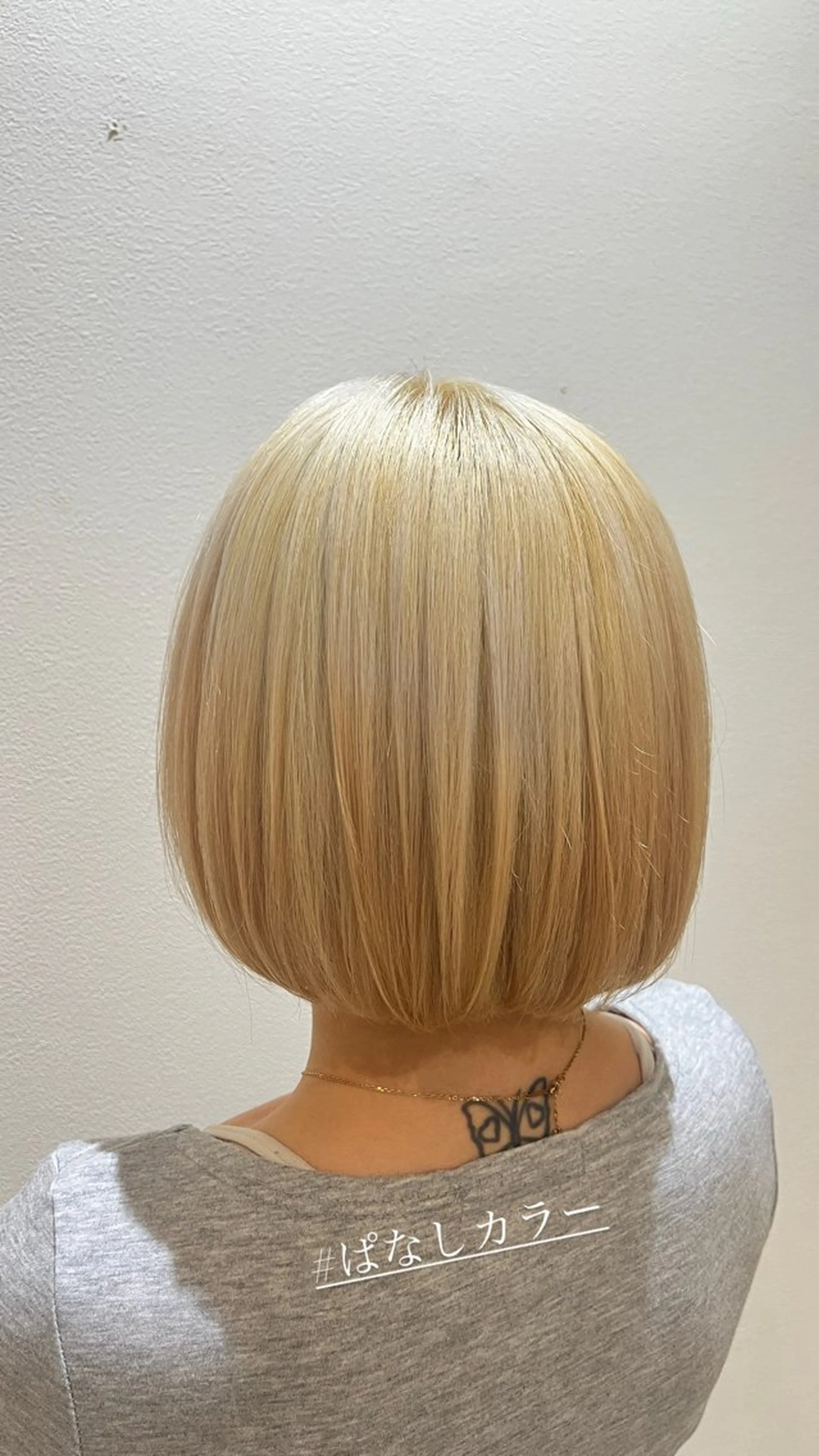 ショート カラー 抜きっぱなしブロンド ボブ KATSUKI津福店所属・工藤 惇のヘアスタイル