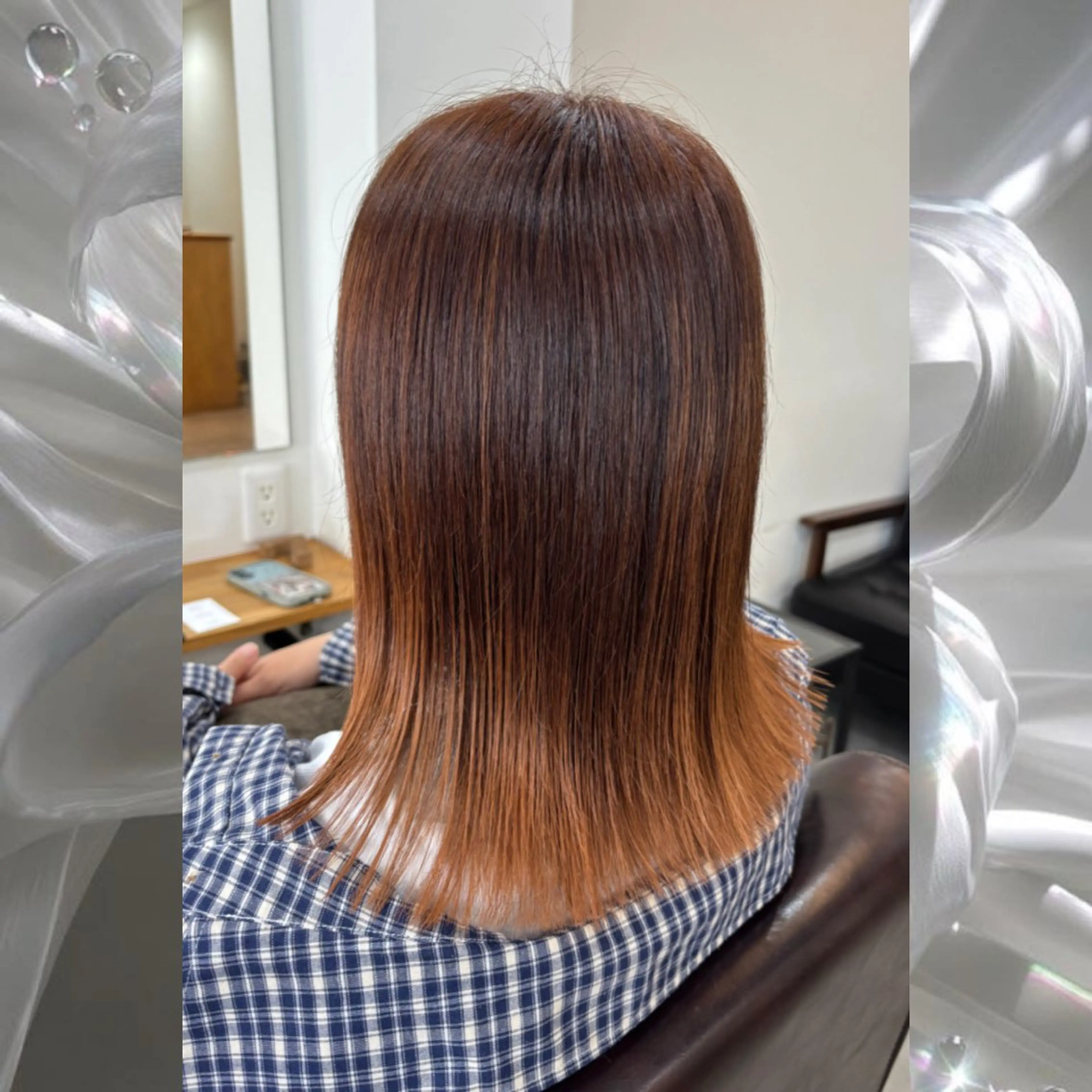 ミディアム カラー カット ヘアカラー 河原 彩心【練習モデル】のヘアスタイル