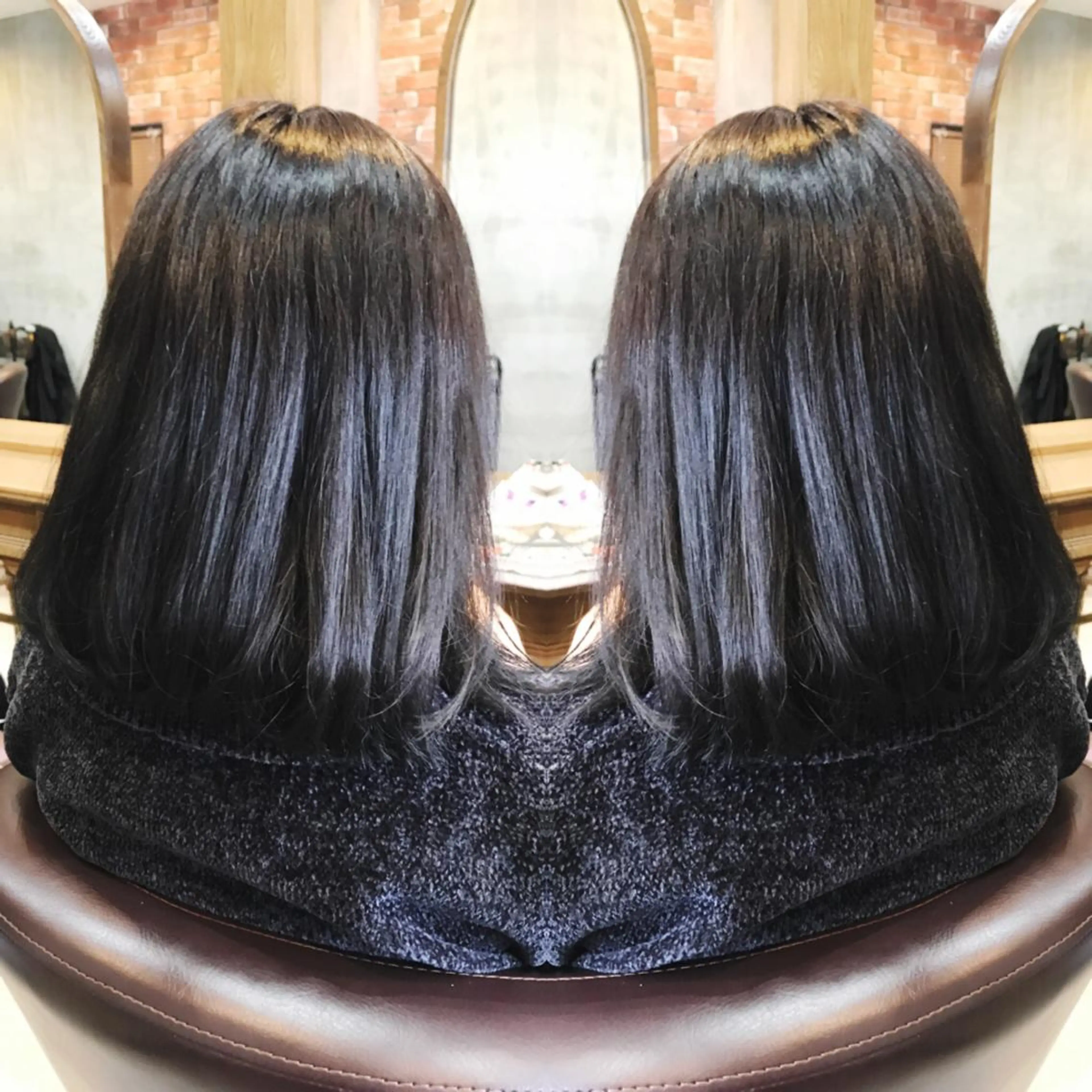 ミディアム カラー カット ヘアカラー トリートメント 重政 和樹のヘアスタイル