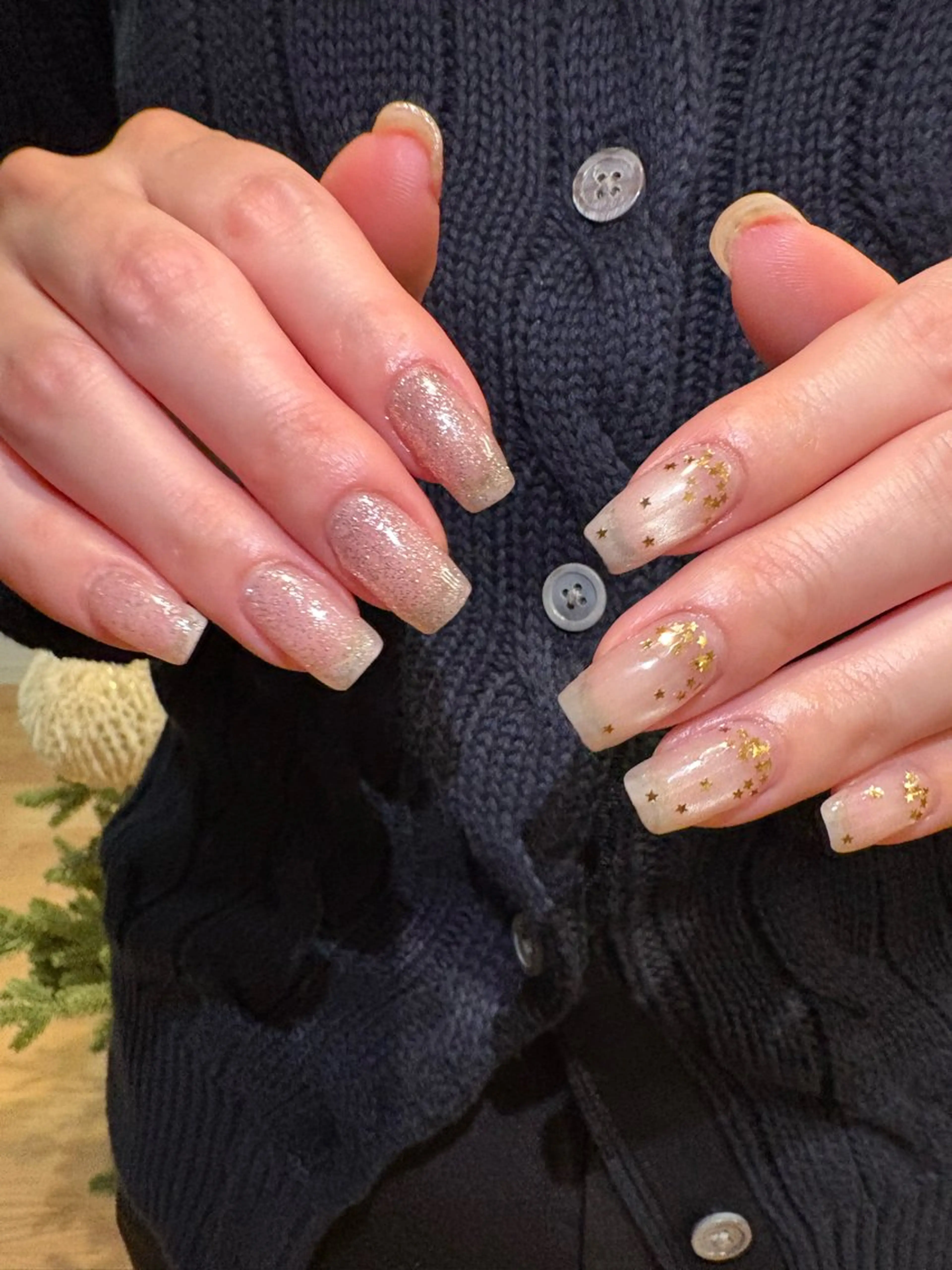 ネイル キラキラネイル マグネットネイル jtof. nail salonのネイルデザイン