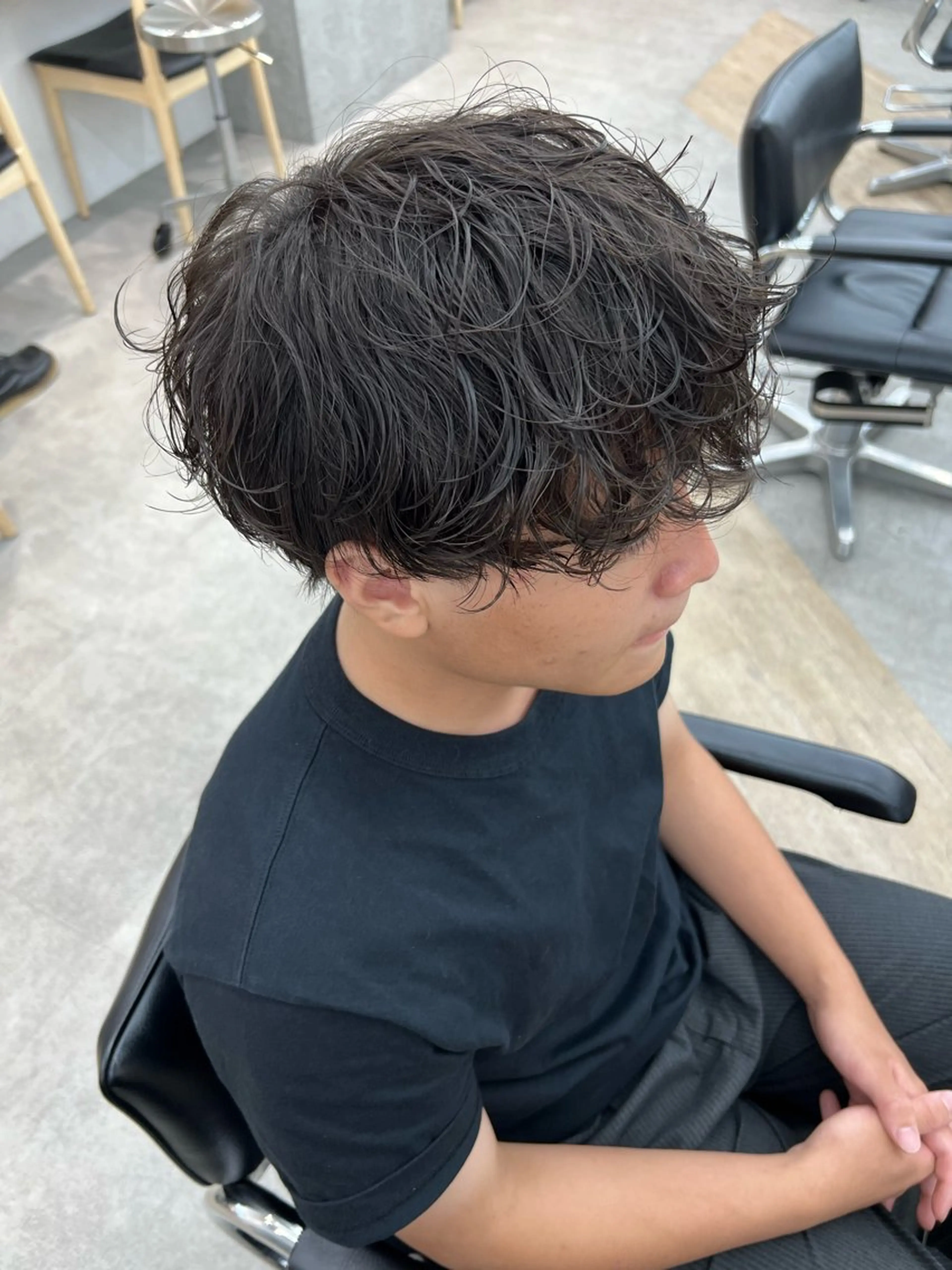 パーマ メンズ カット パーマ 🌀toa/波巻き✨ /メンズパーマ／栄のヘアスタイル