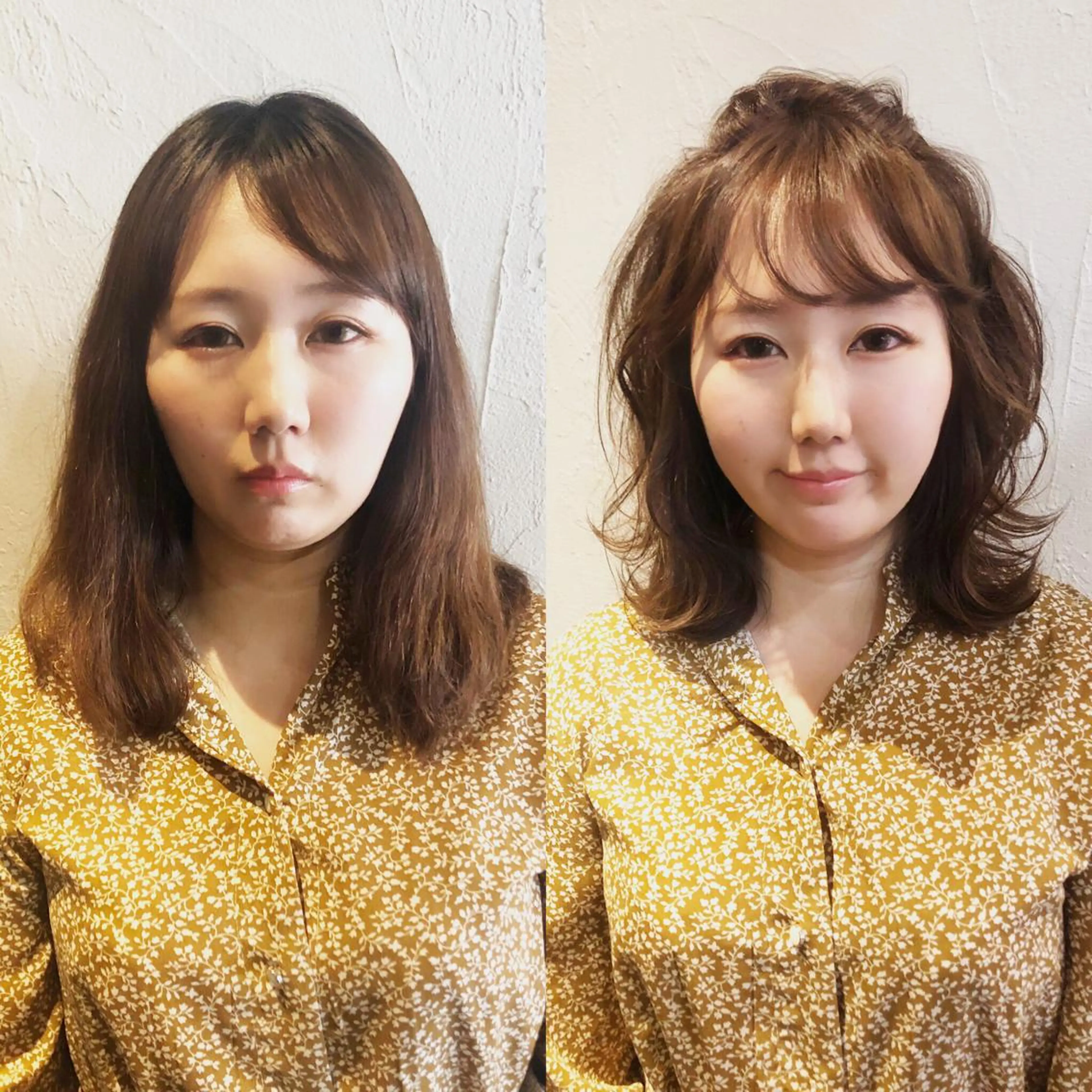 ミディアム 髪質改善縮毛矯正 専門店のヘアスタイル