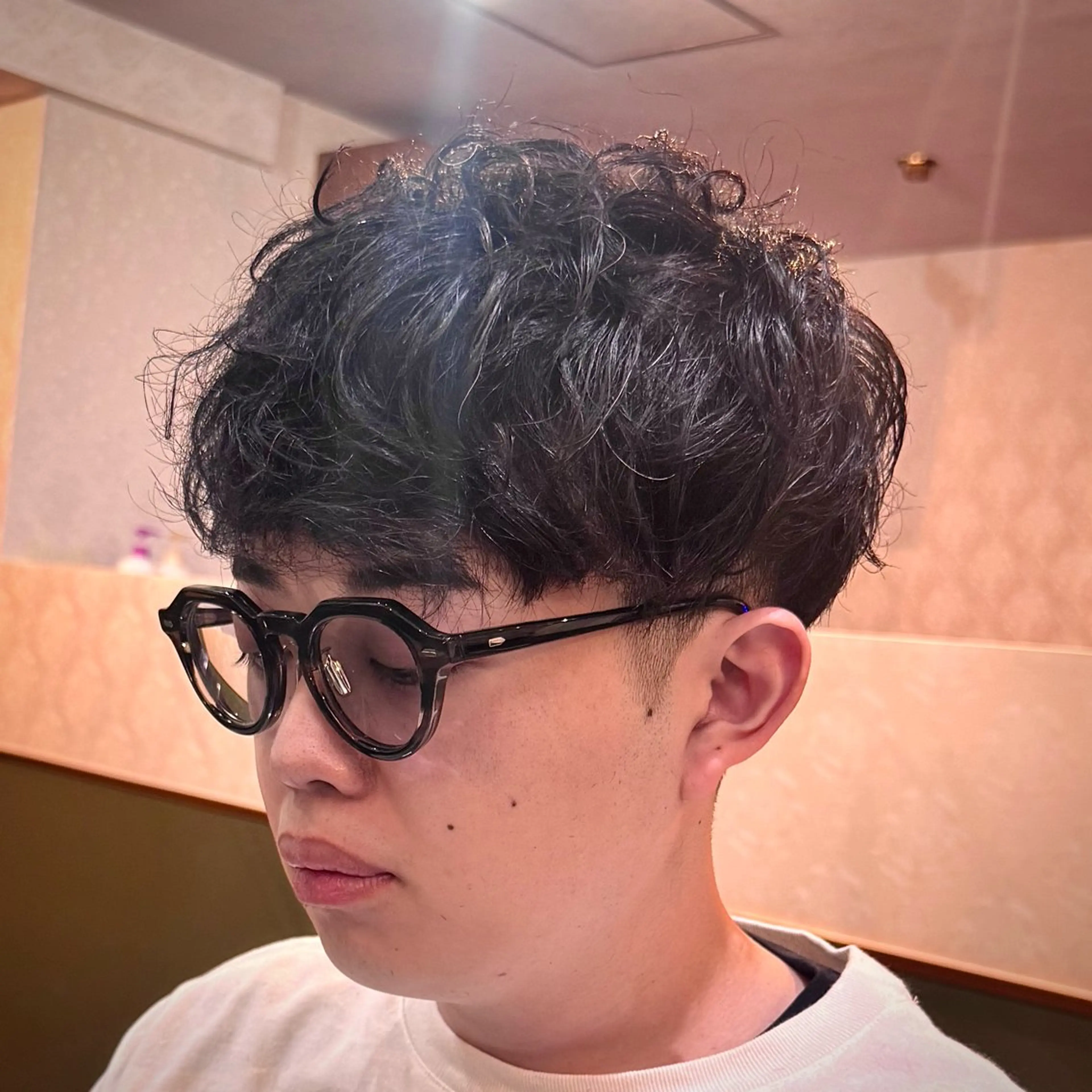 ショート メンズ くせ毛 カット 立川メンズカット/ メンズパーマ💈三上のヘアスタイル
