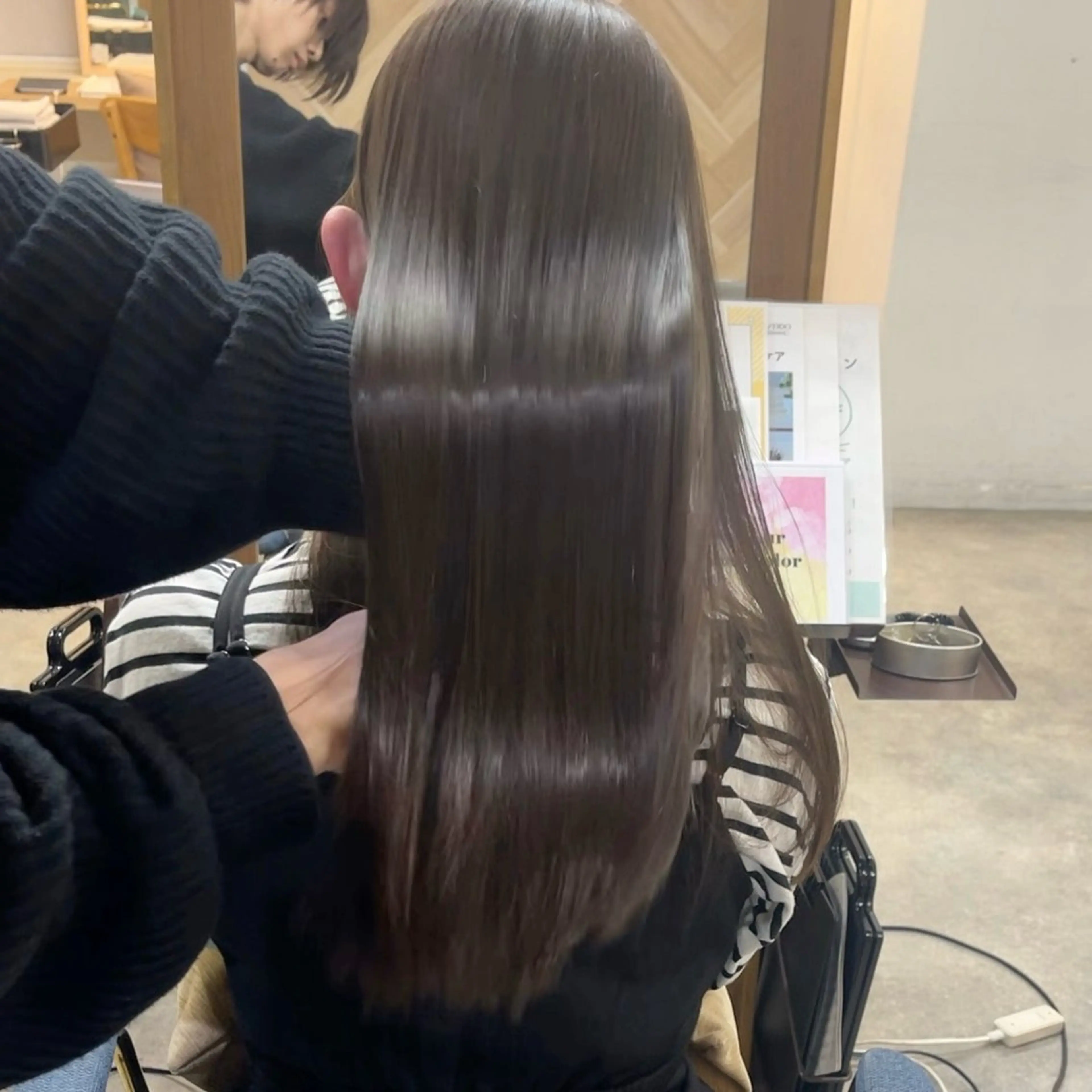 ロング 縮毛矯正 トリートメント 韓国ヘア/ 髪質改善特化谷名勇輝のヘアスタイル