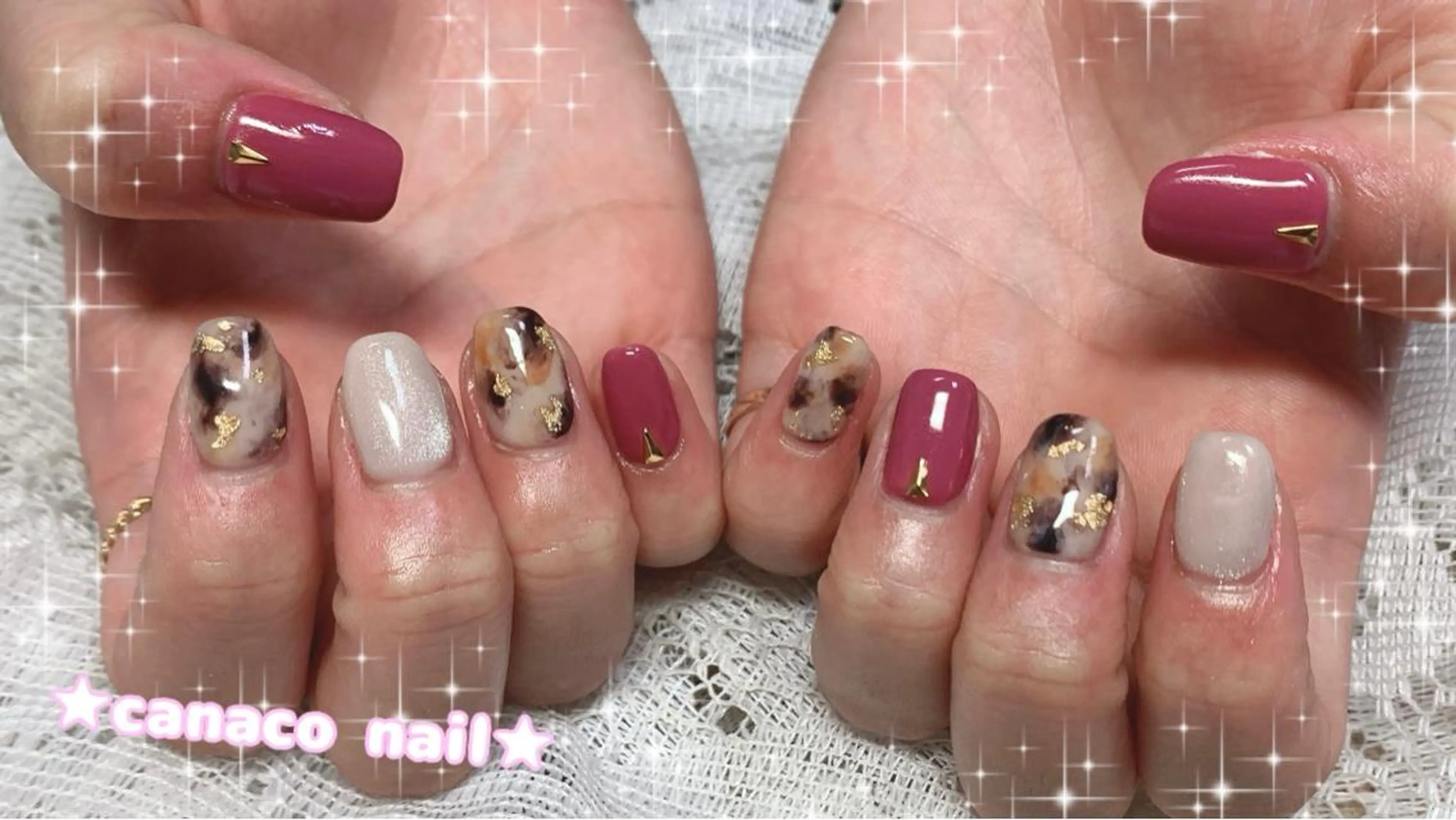 ネイル アートネイル ジェルネイル マグネットネイル オフィスネイル パラジェル ハンドネイル ハンドケア Felice所属・ベテランネイル cnc  nailのネイルデザイン