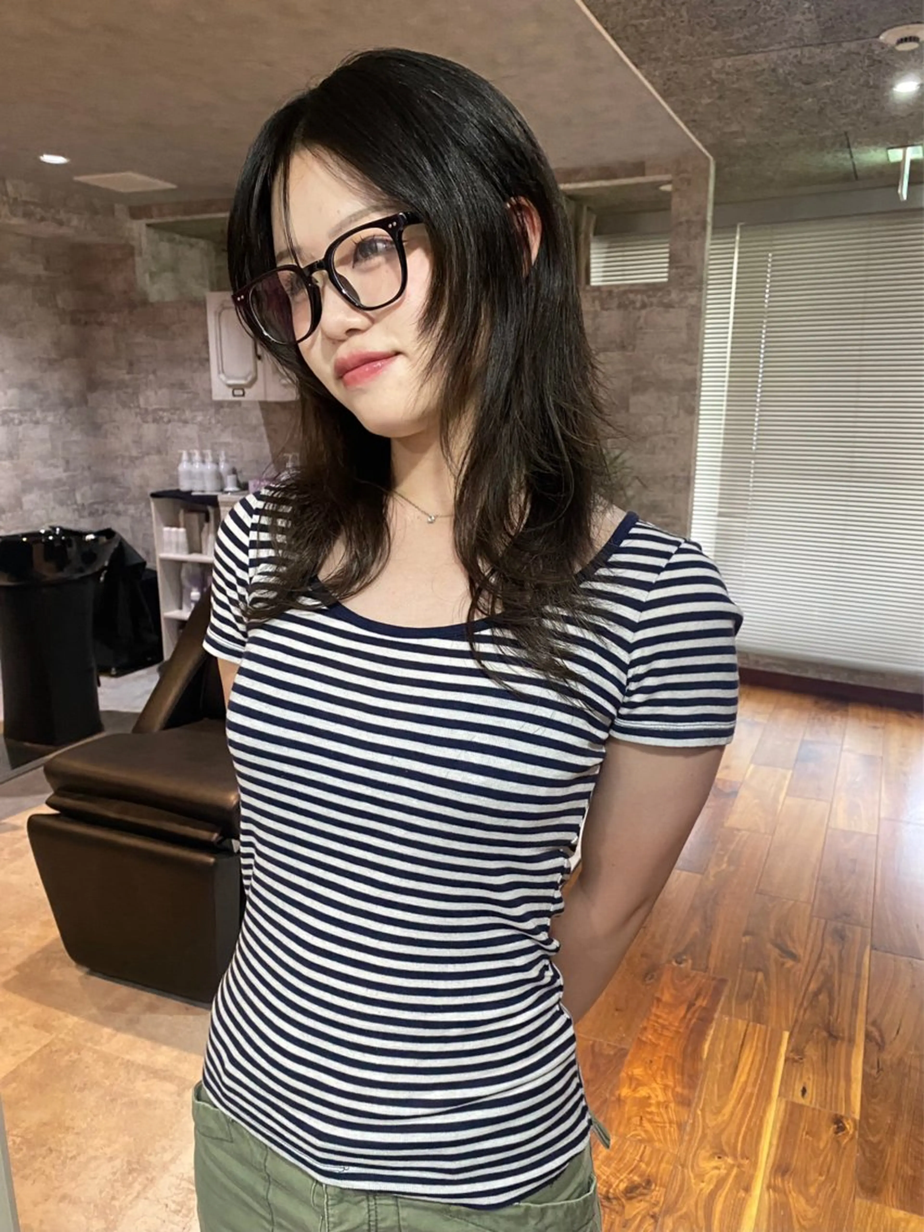 ミディアム カラー カット ヘアカラー トリートメント mai / linoah˚✧のヘアスタイル