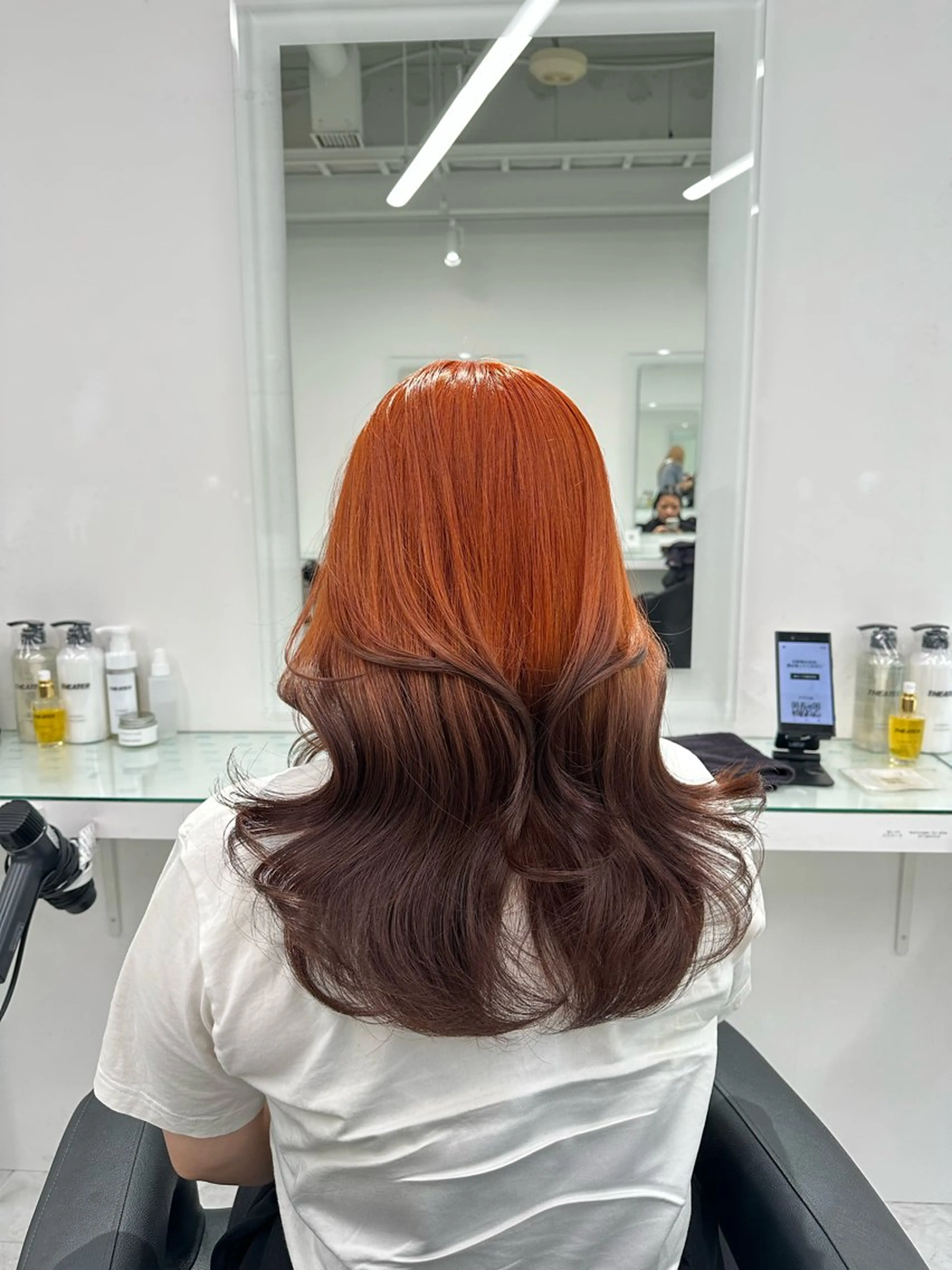 ミディアム カラー ヘアカラー トリートメント ヘッドスパ ヘアセット ❄最強かわいいカラー ❄️MINA❄️のヘアスタイル