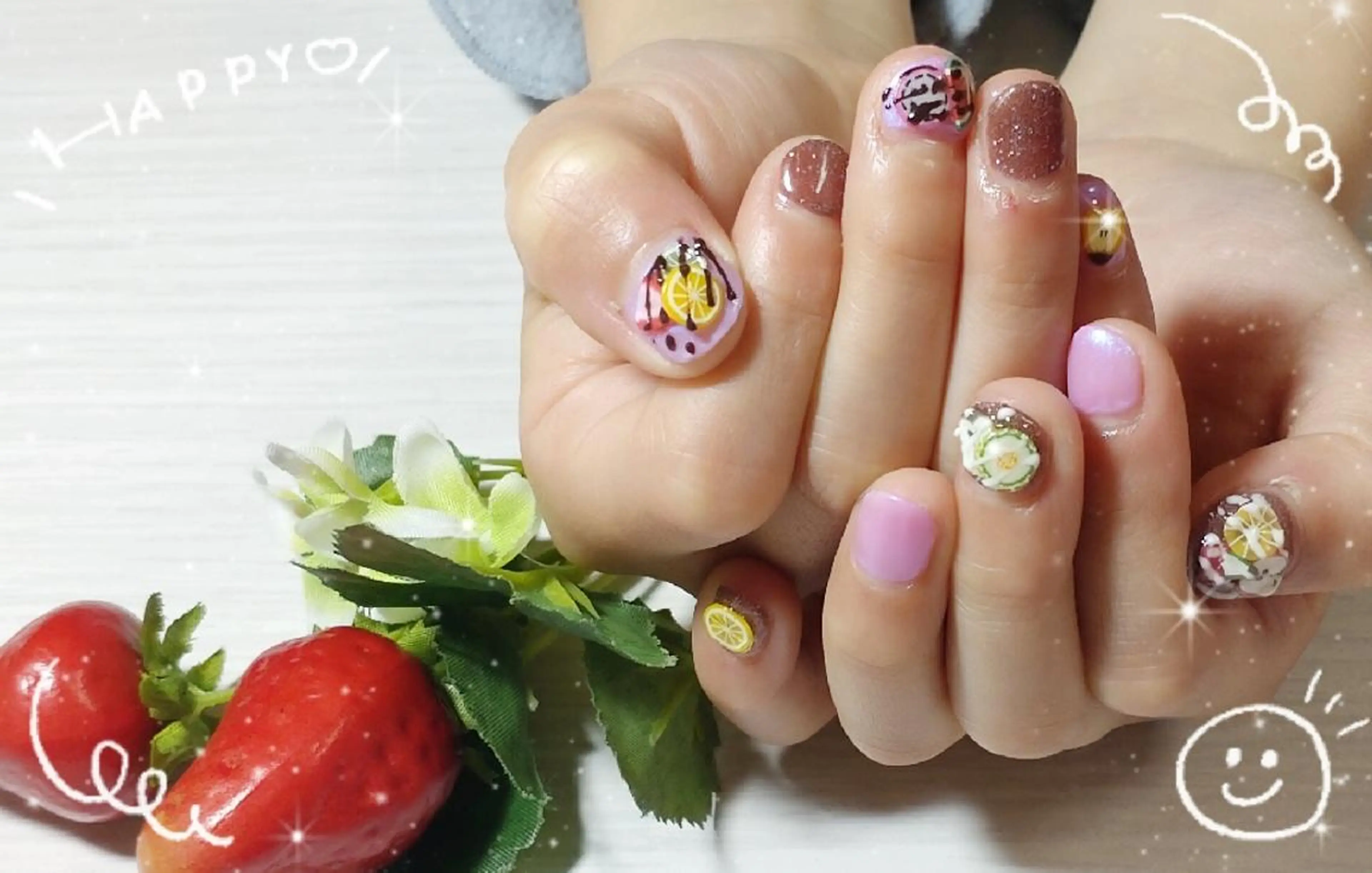 ネイル ハンドネイル 林 珠里のネイルデザイン