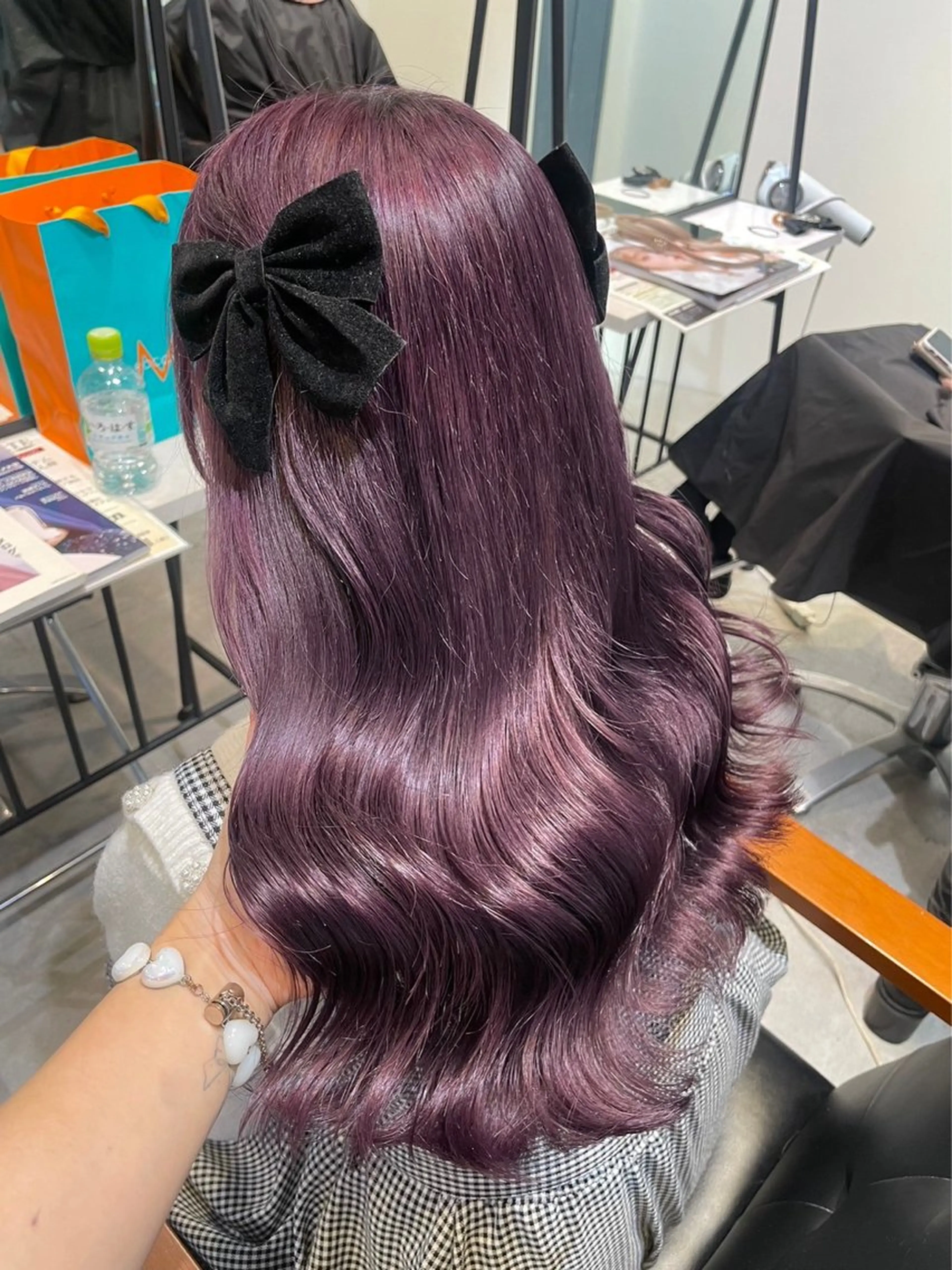 ロング カラー ベージュカラー ラベンダーカラー ラベンダーベージュ ‎Lby home 🪽mikuのヘアスタイル