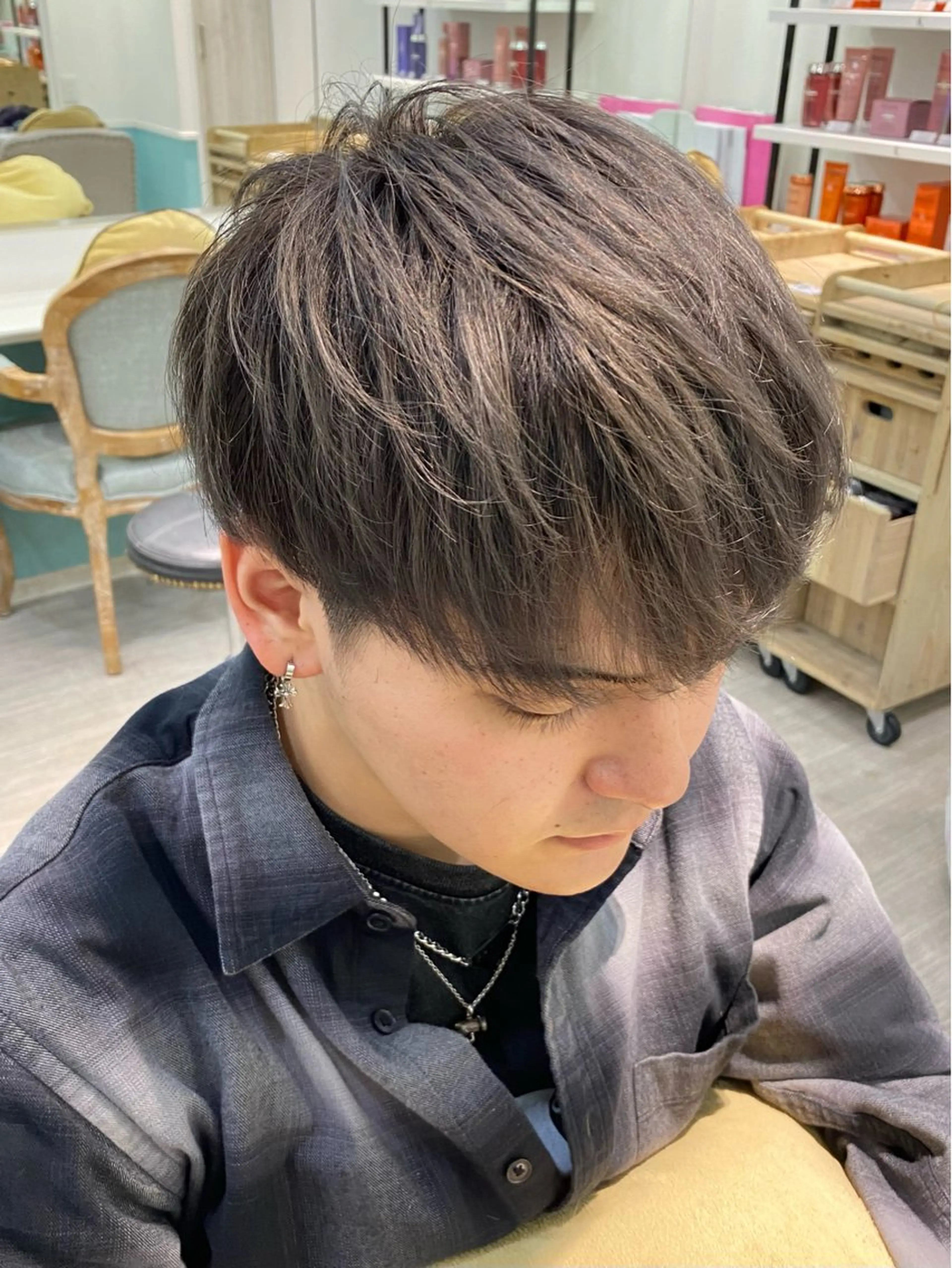 【ミニモ限定価格】メンズカット+ワンカラー(白髪染め可)+2stepトリートメントの写真