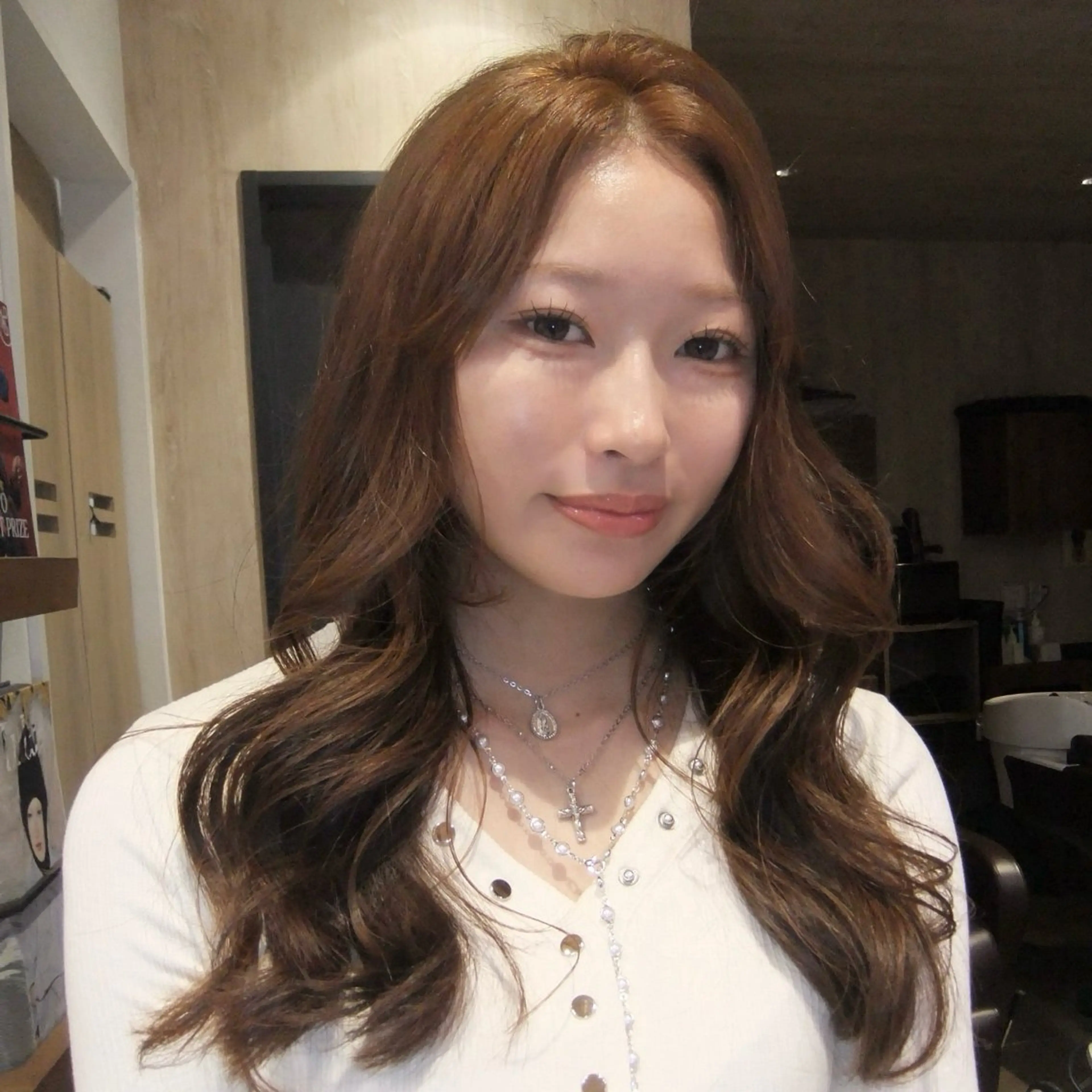 ミディアム カラー ヘアカラー トリートメント レイヤー/似合わせ/ yuan⟡.·のヘアスタイル