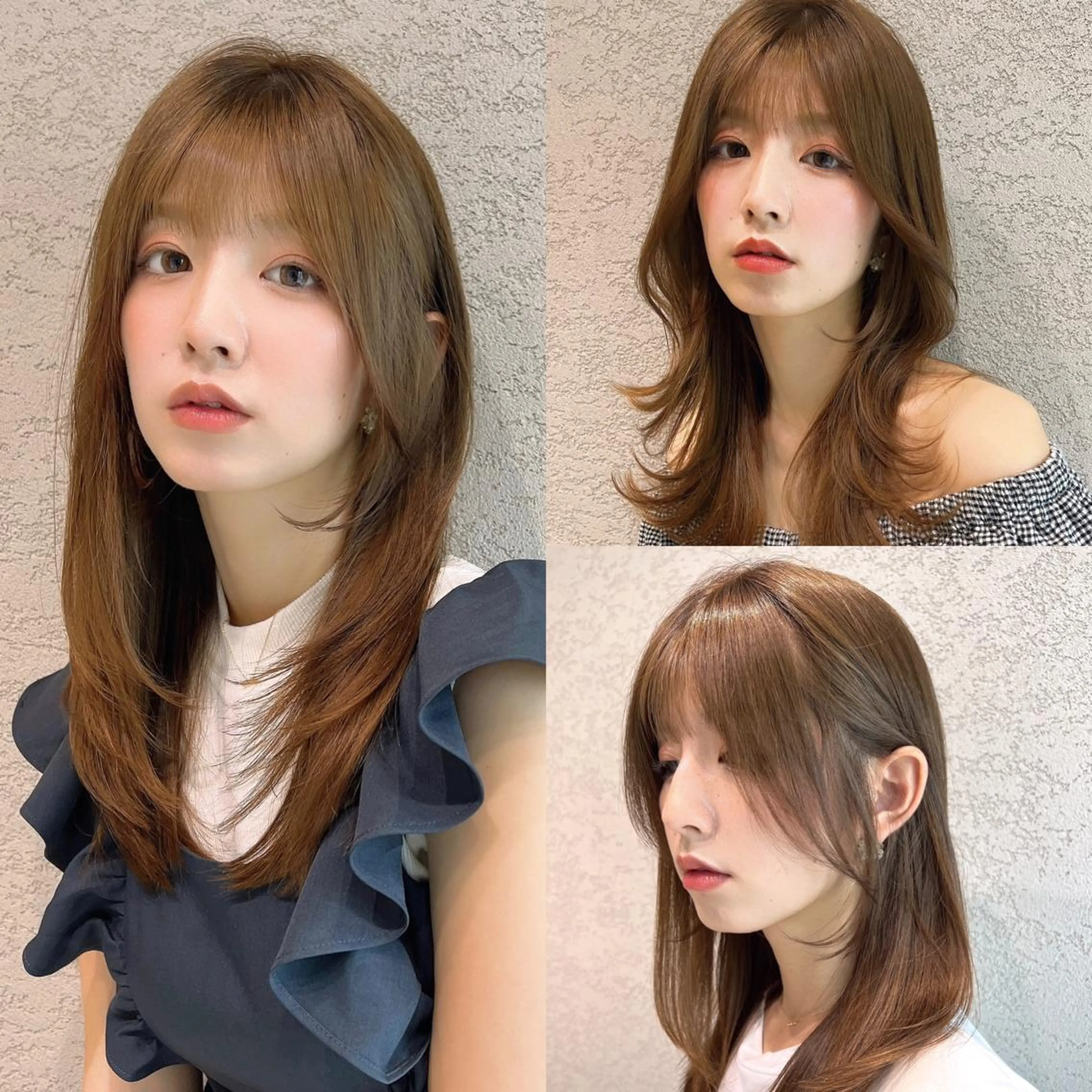 セミロング カラー カット ヘアカラー トリートメント レイヤーカット/ 顔周り 五島巨幹のヘアスタイル