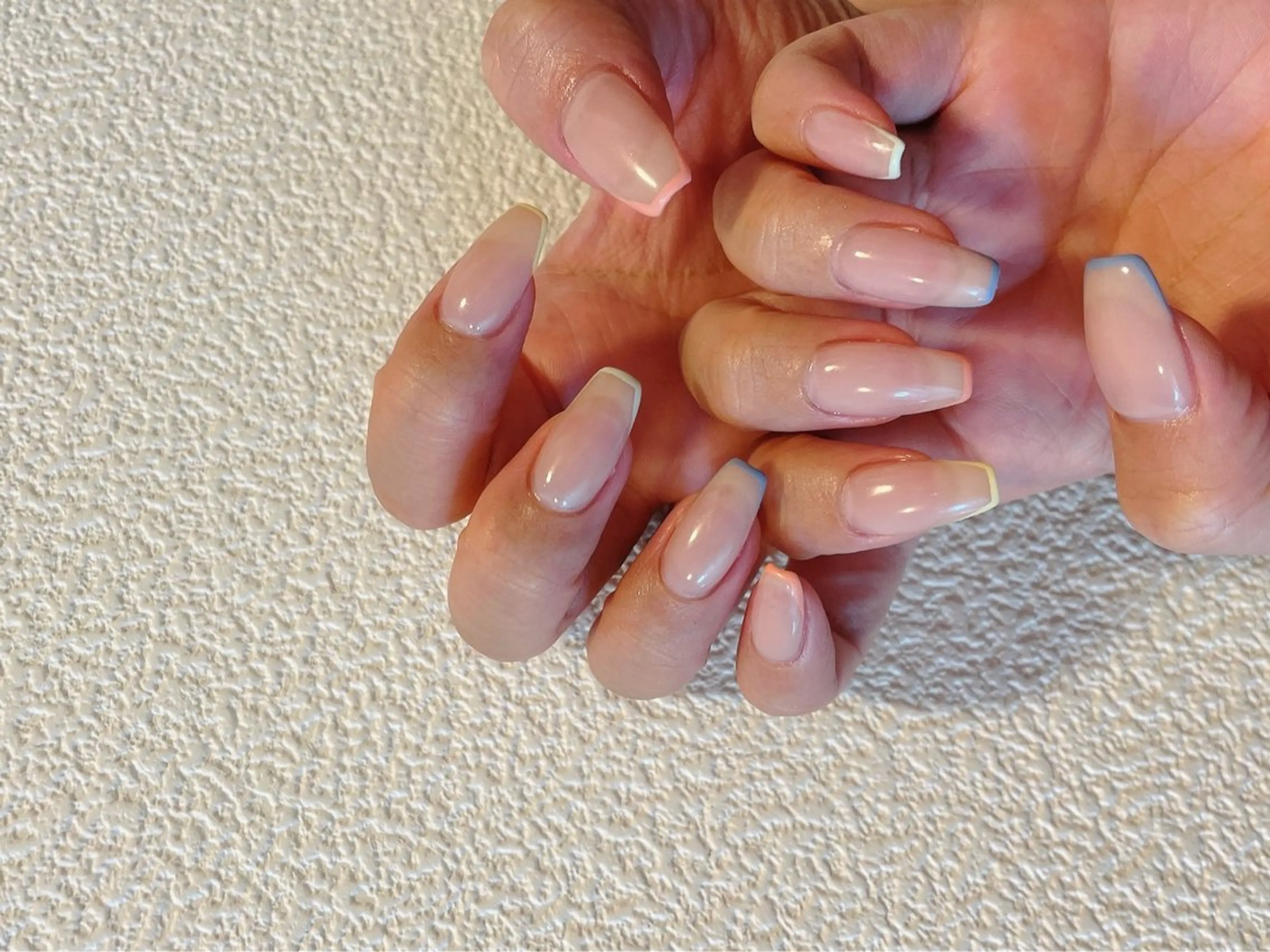 ネイル フレンチネイル ジェルネイル 韓国ネイル メンズネイル パラジェル kiki nail たまプラーザのネイルデザイン