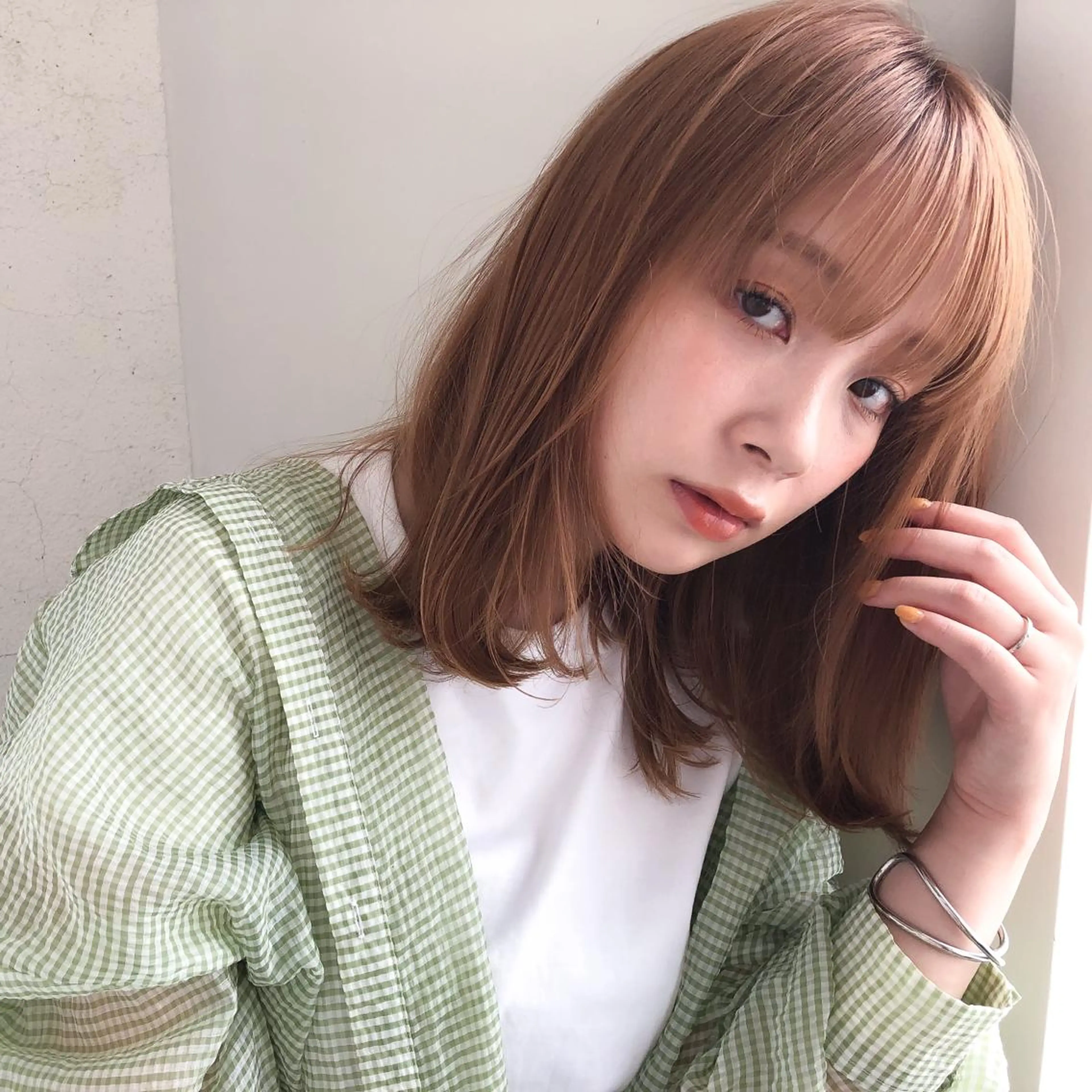 セミロング カラー 韓国ヘア×髪質改善 /yoshikaのヘアスタイル