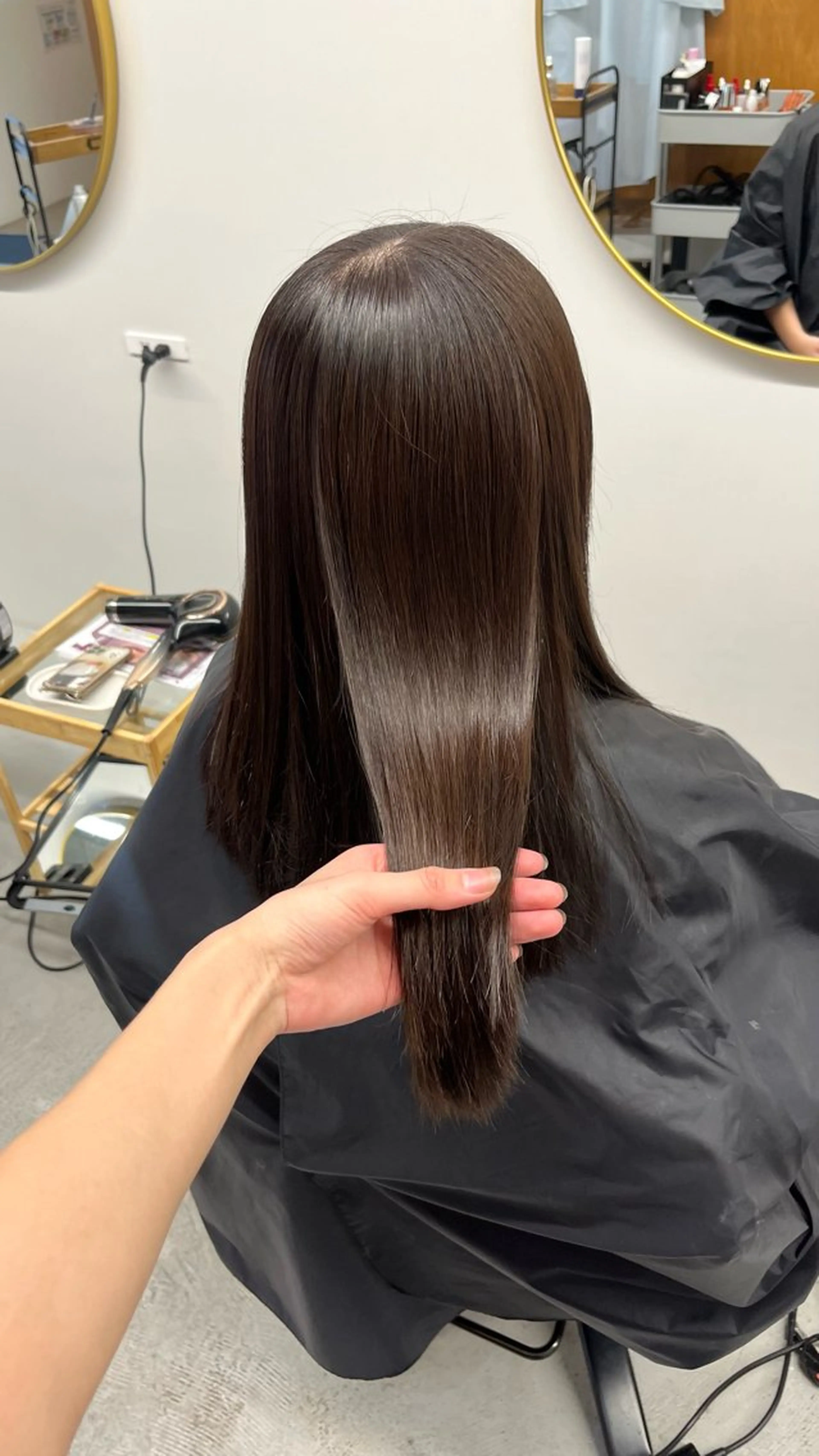 セミロング カラー ヘアカラー トリートメント 広島韓国ヘア♡ たかみのヘアスタイル