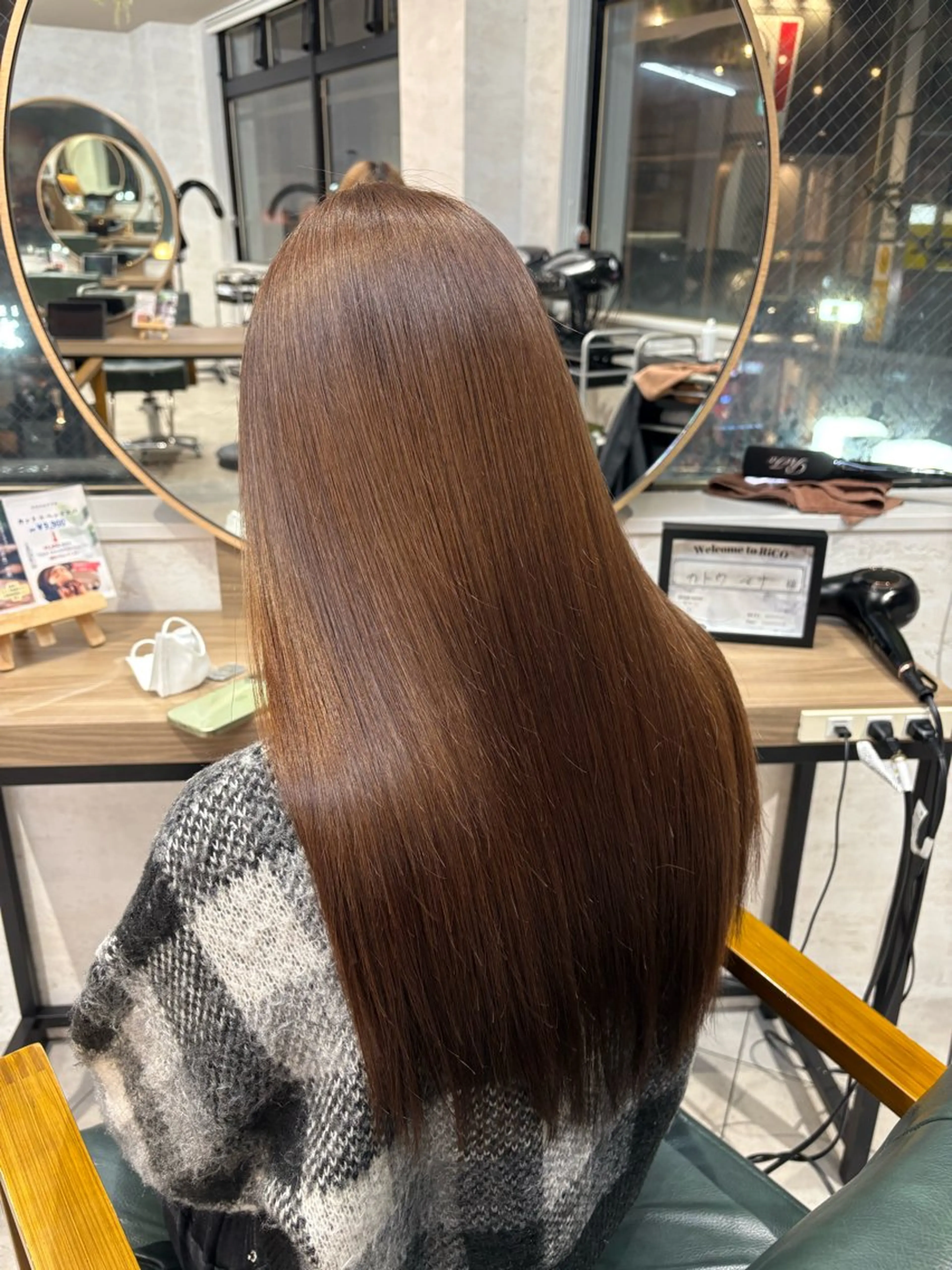カラー ブラウンカラー ショコラブラウン 🧸艶ブリーチ/深み カラー🌺Noa🌺のヘアスタイル