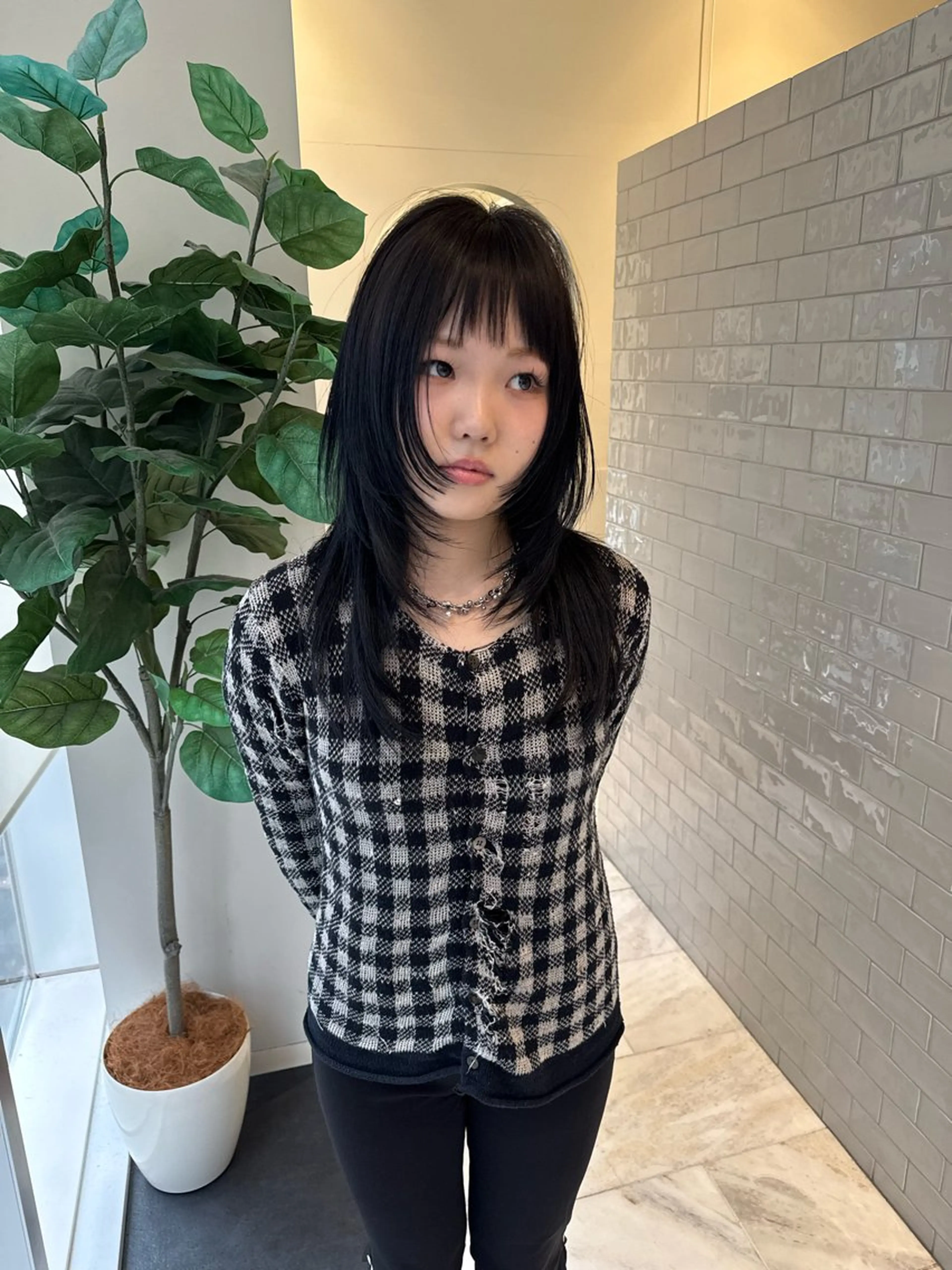 ミディアム カラー カット ヘアカラー トリートメント SALOWIN所属・ブリーチ🪡 ボブ🐬レイヤーのヘアスタイル