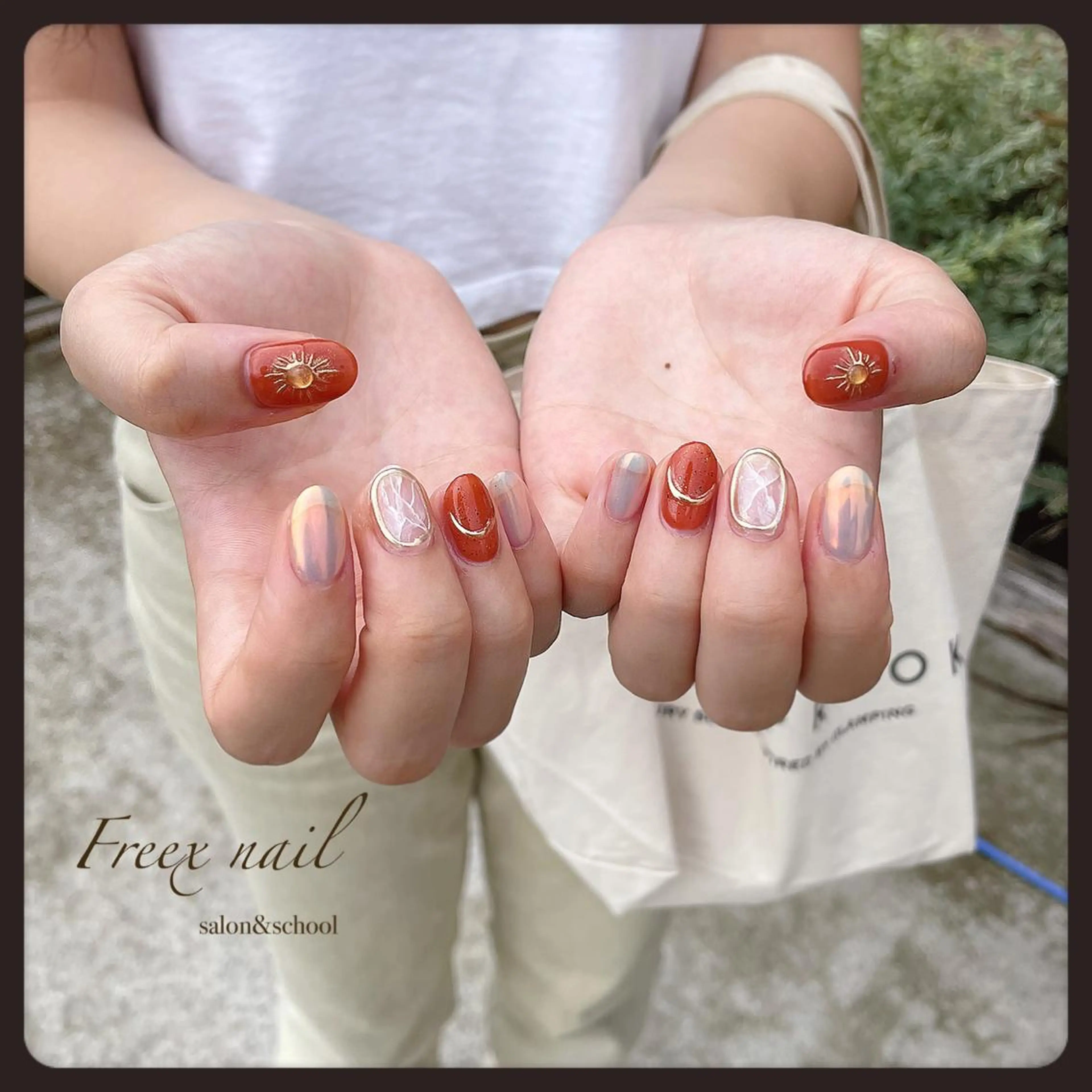 ネイル ハンドネイル ハンドケア freex nail /ニュアンス/個性派のネイルデザイン