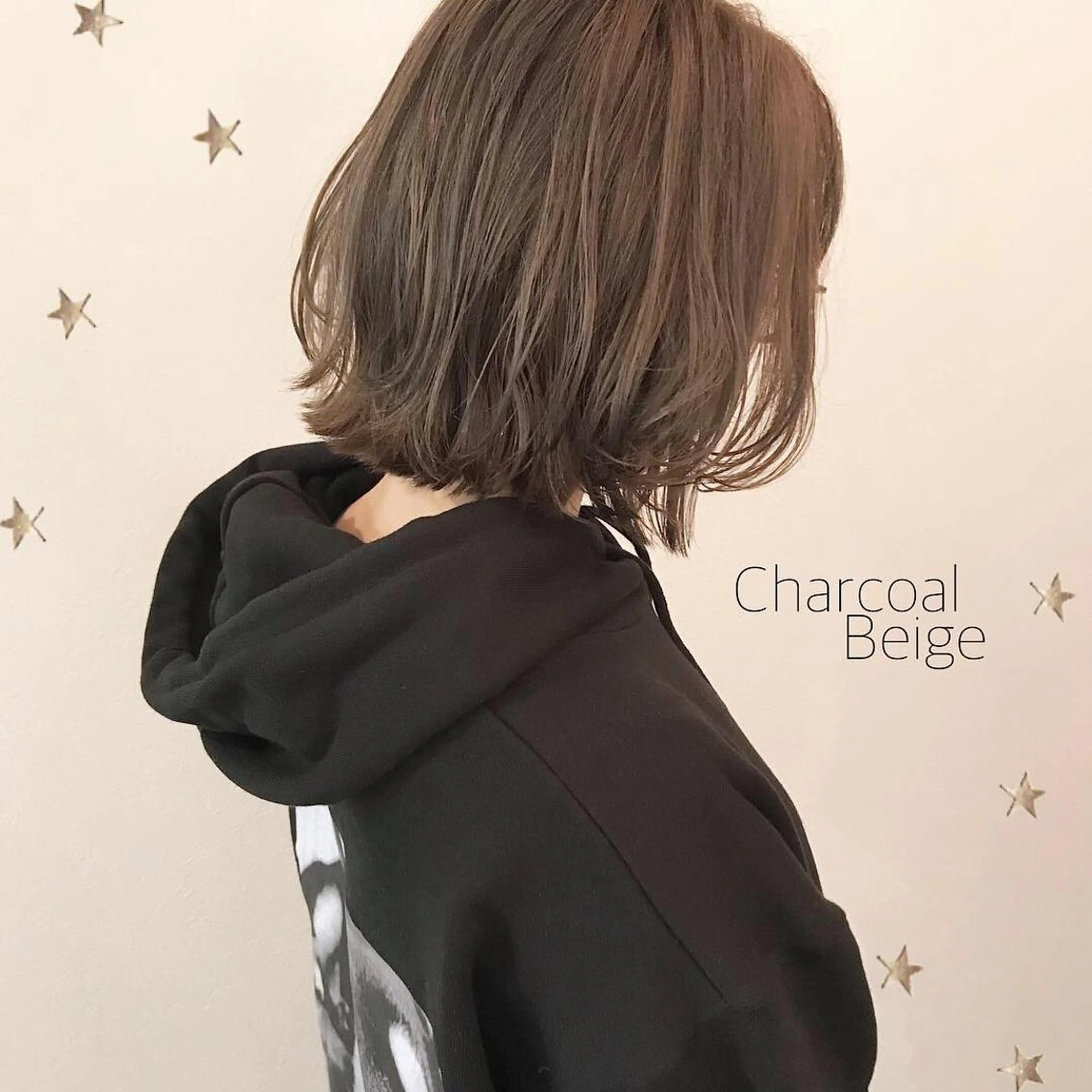 ミディアム カラー 市川 千夏のヘアスタイル