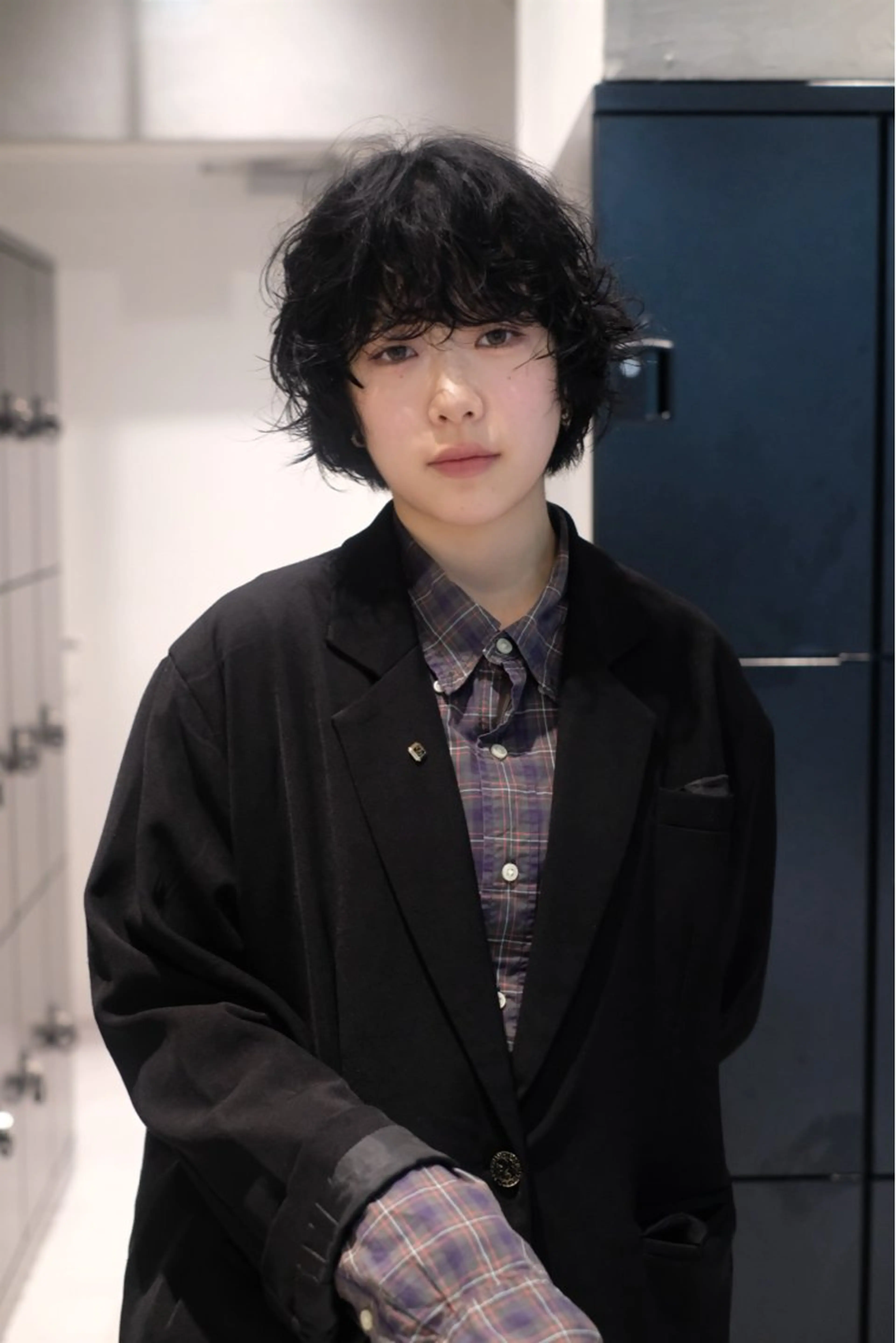 ショート パーマ 瓜谷 亮磨のヘアスタイル