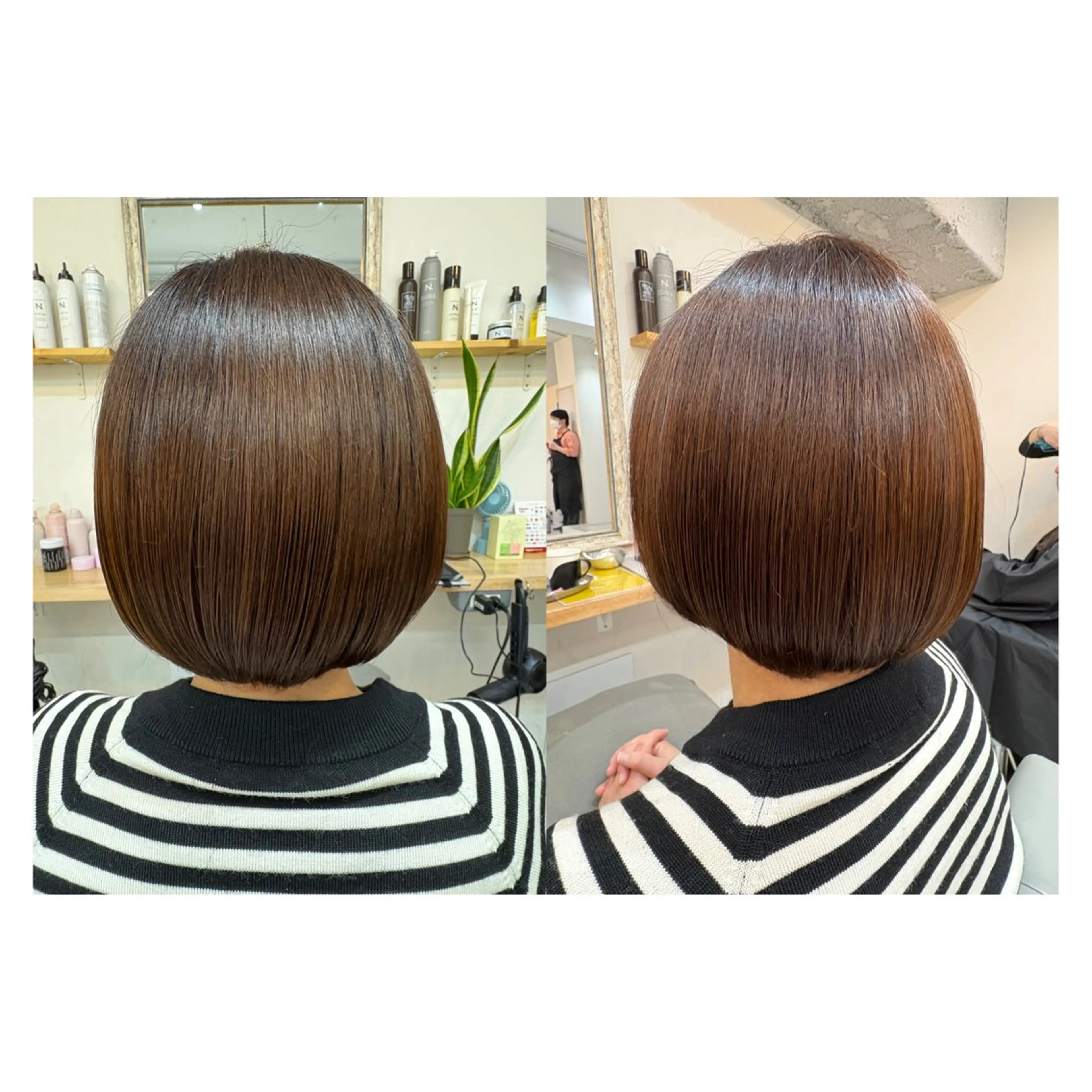 ショート レイヤーカット・ 縮毛矯正 星野のヘアスタイル