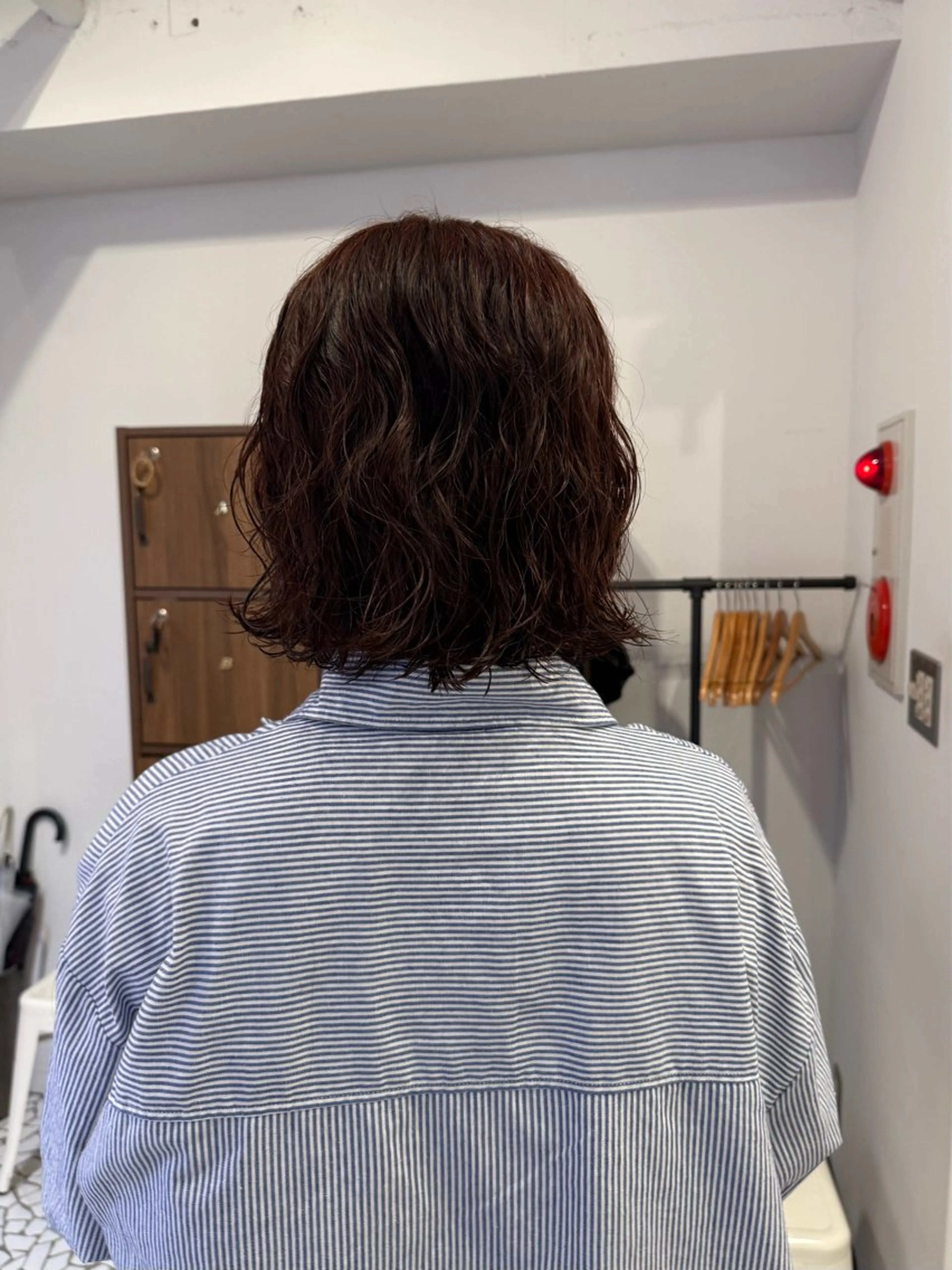 ミディアム カット パーマ 山嵜 かなのヘアスタイル