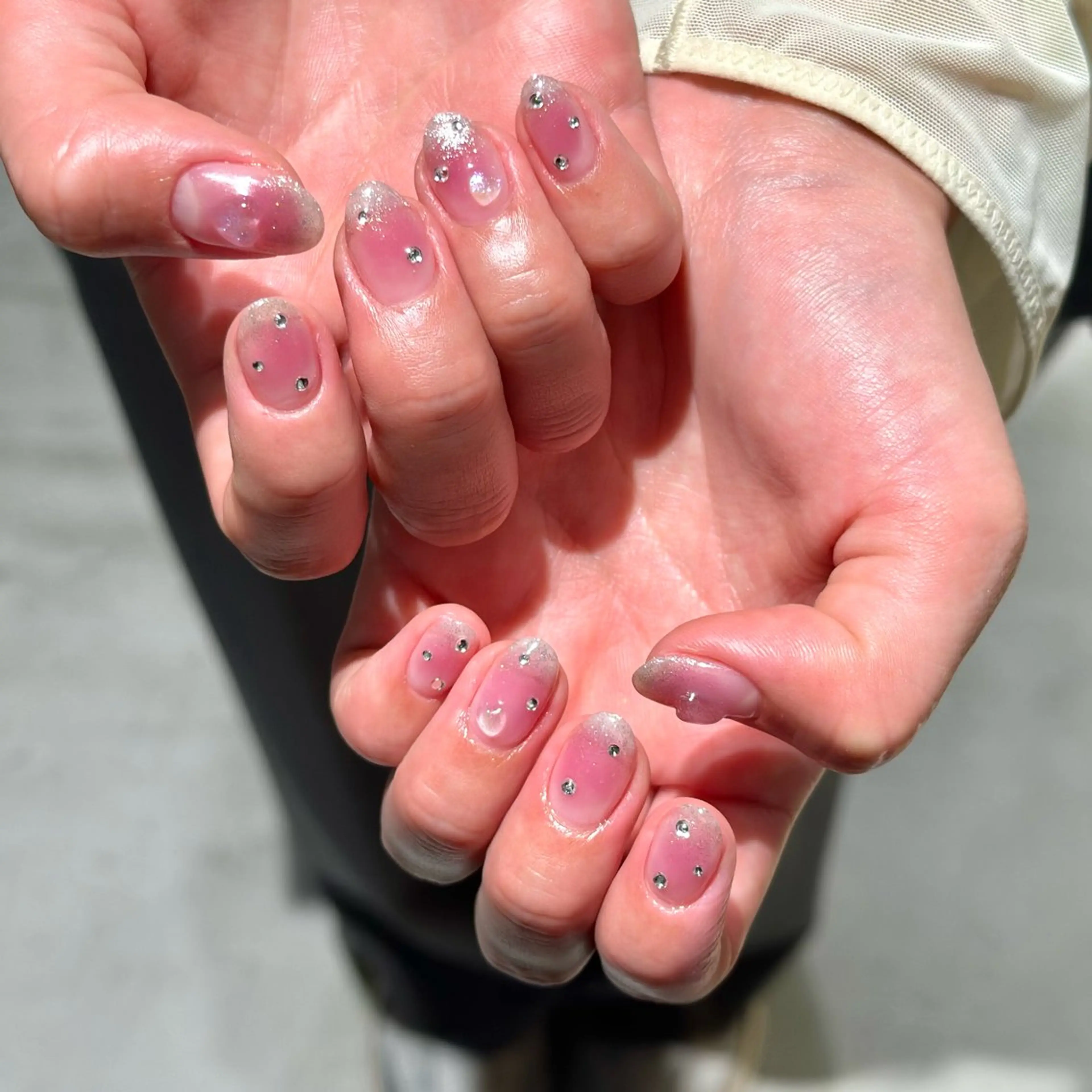 ネイル 韓国ネイル ワンホンネイル shibuya *ﾟのネイルデザイン