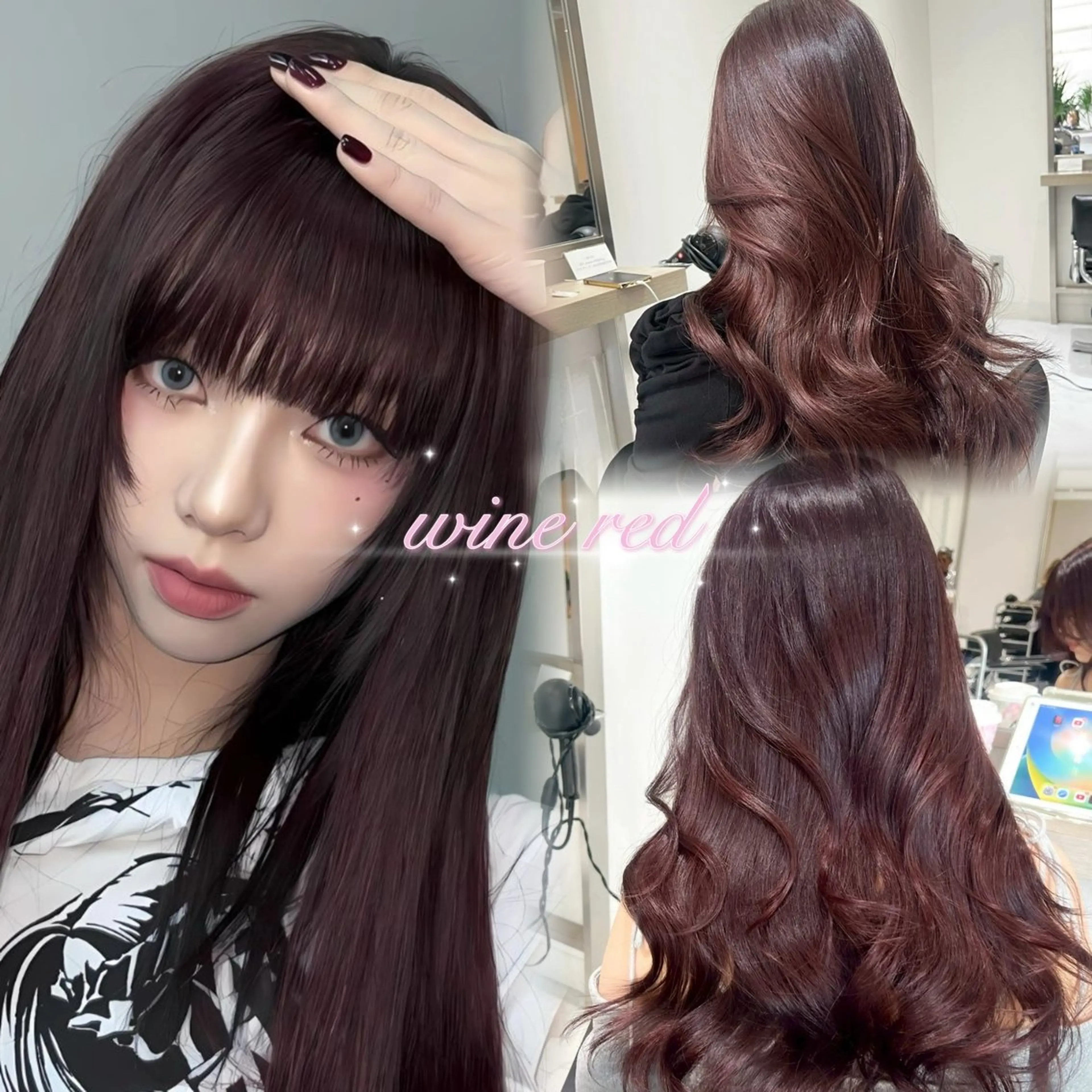 ロング カラー yuuka 🖤韓国ヘア🖤のヘアスタイル