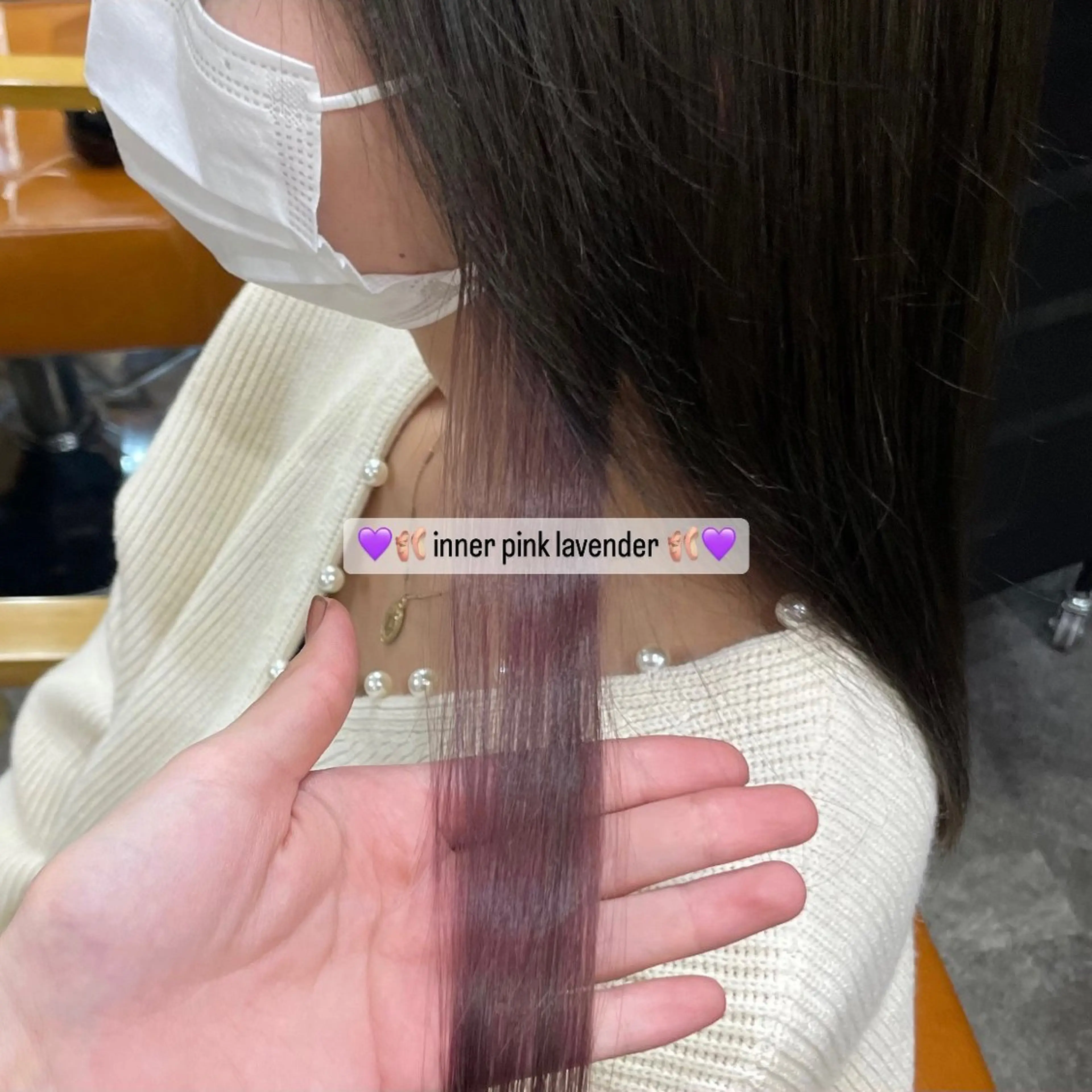 ミディアム カラー 𝐑𝐢𝐤𝐚 ໒꒱♡のヘアスタイル