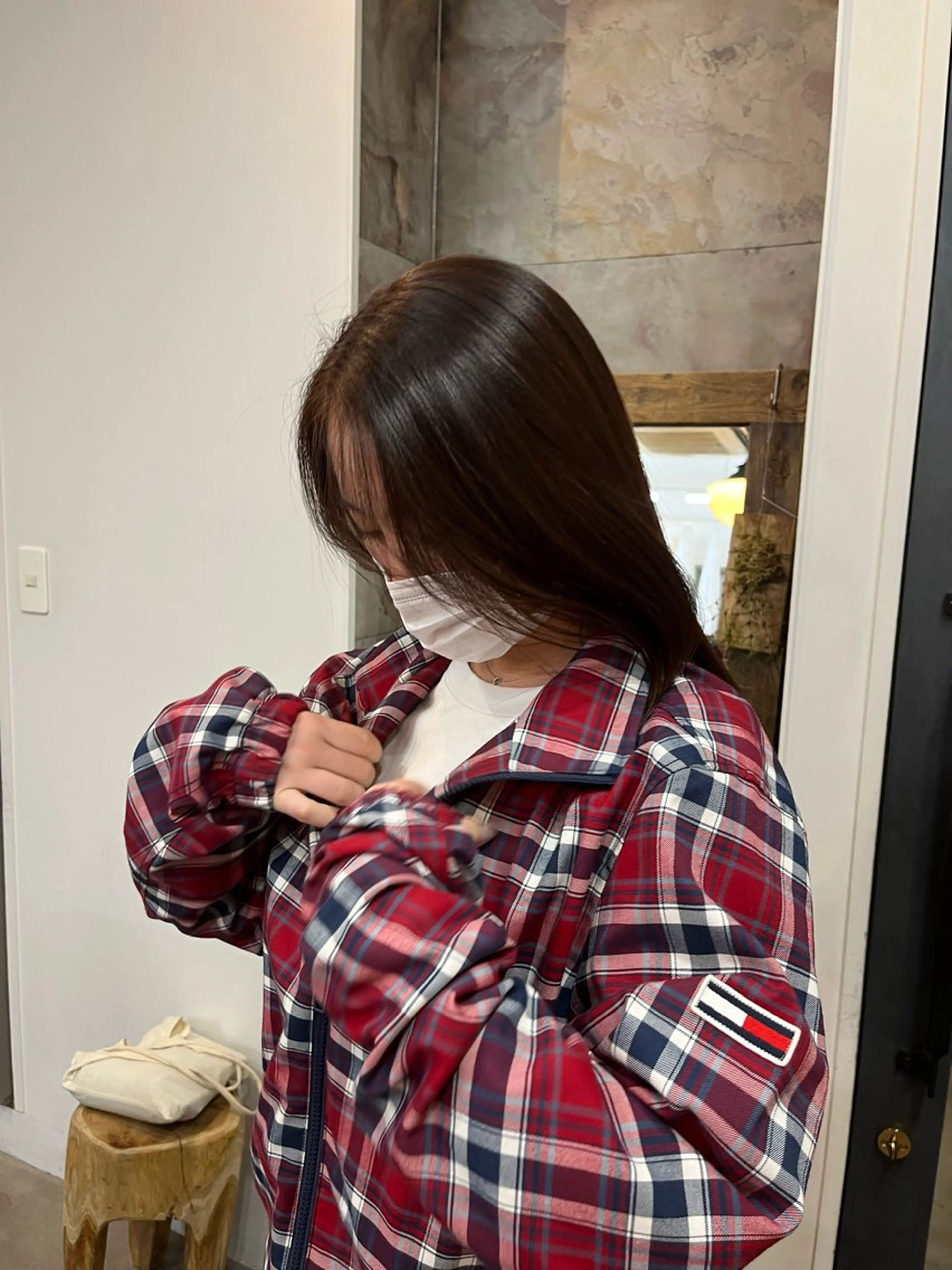 セミロング カラー ヘアカラー riko／ SYS by fitのヘアスタイル