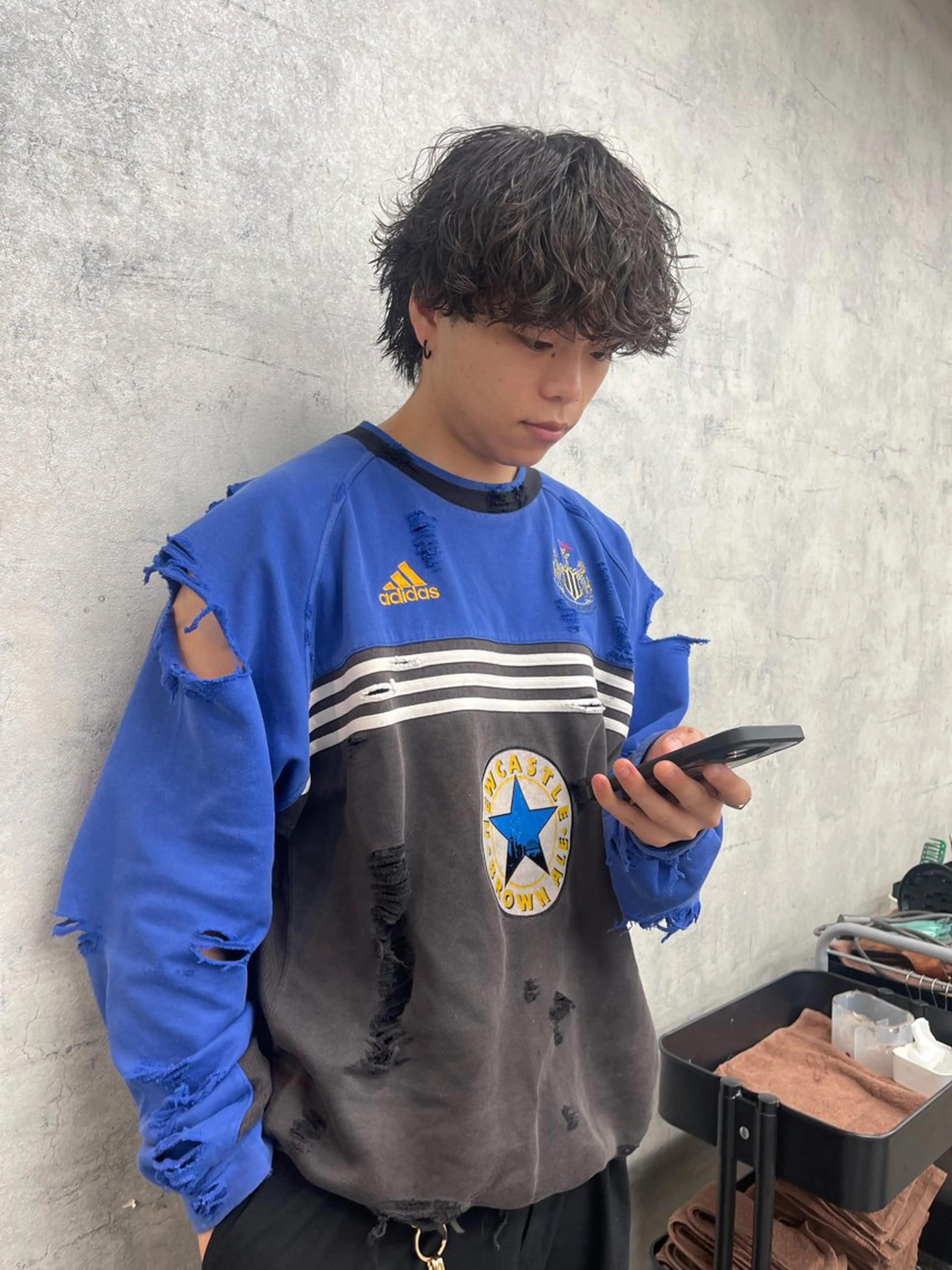 ミディアム カット パーマ ✨メンズ支持率no1 野上✨のヘアスタイル