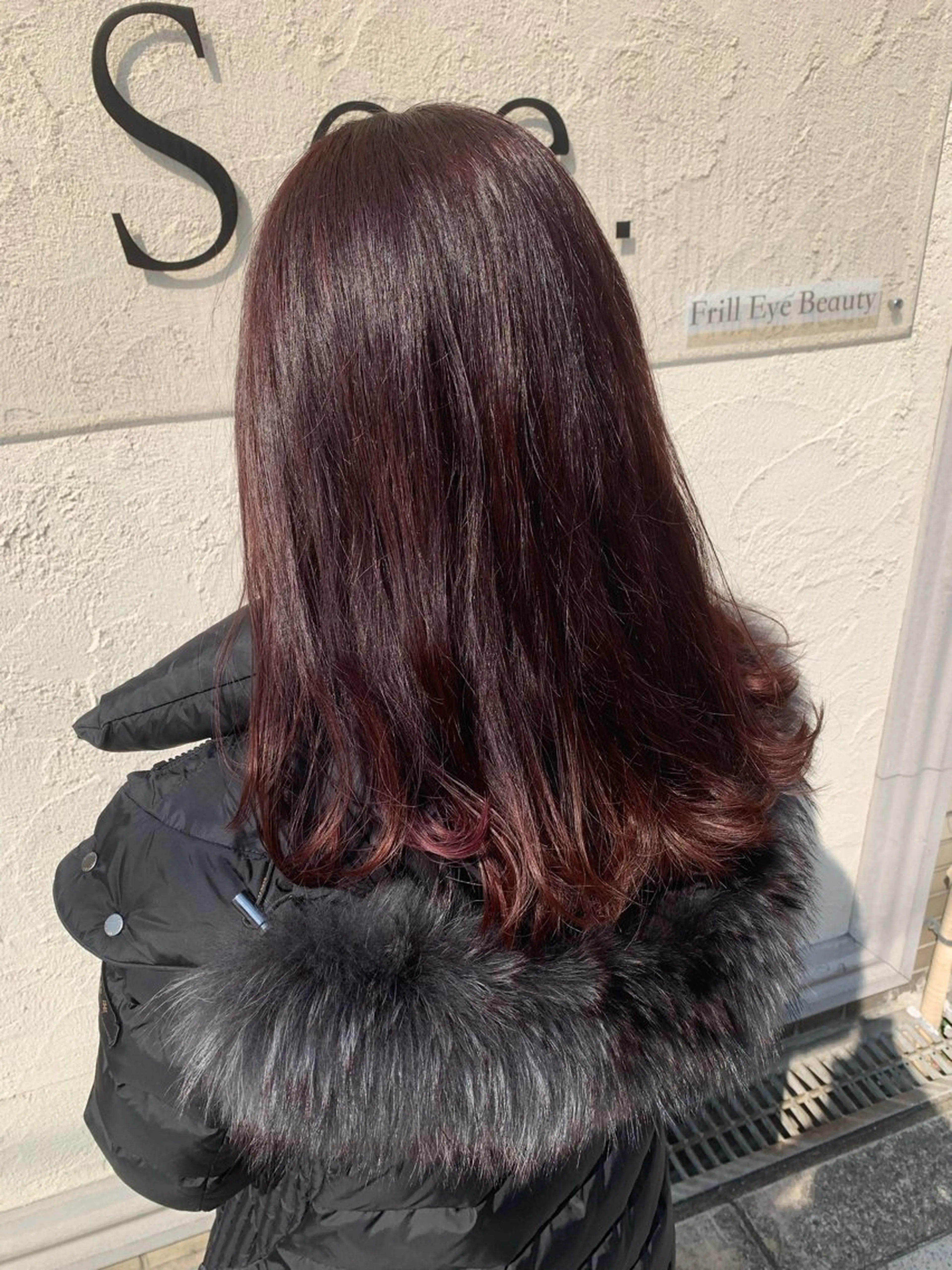 ミディアム レッドブラウン カット ヘアカラー トリートメント 西村 弘輝 パーマ/艶髪カラーのヘアスタイル