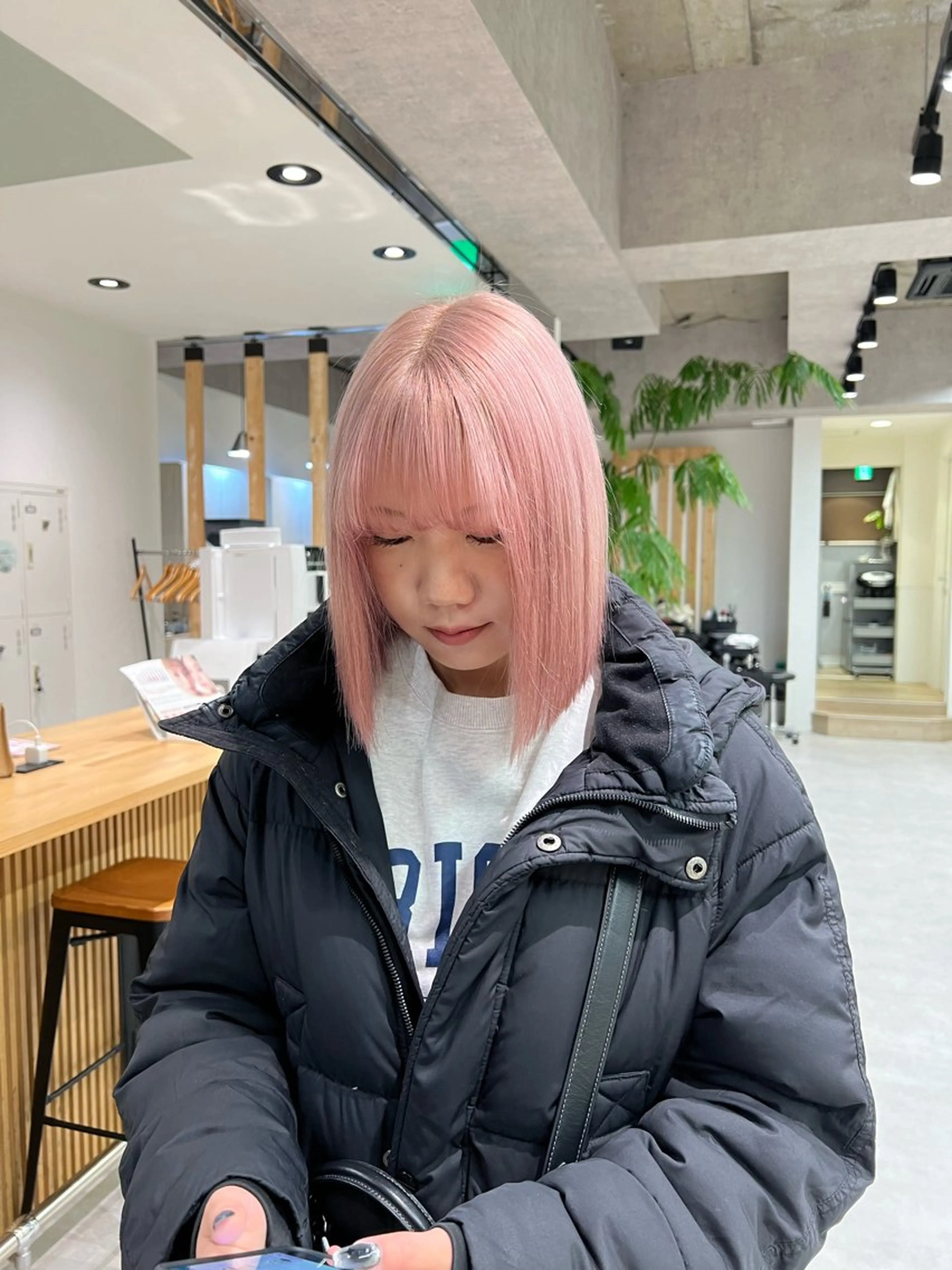 ショート カラー ピンクカラー ホワイトピンク ボブ ヘアカラー 透明感カラー/ボブ / MARIE🍇のヘアスタイル