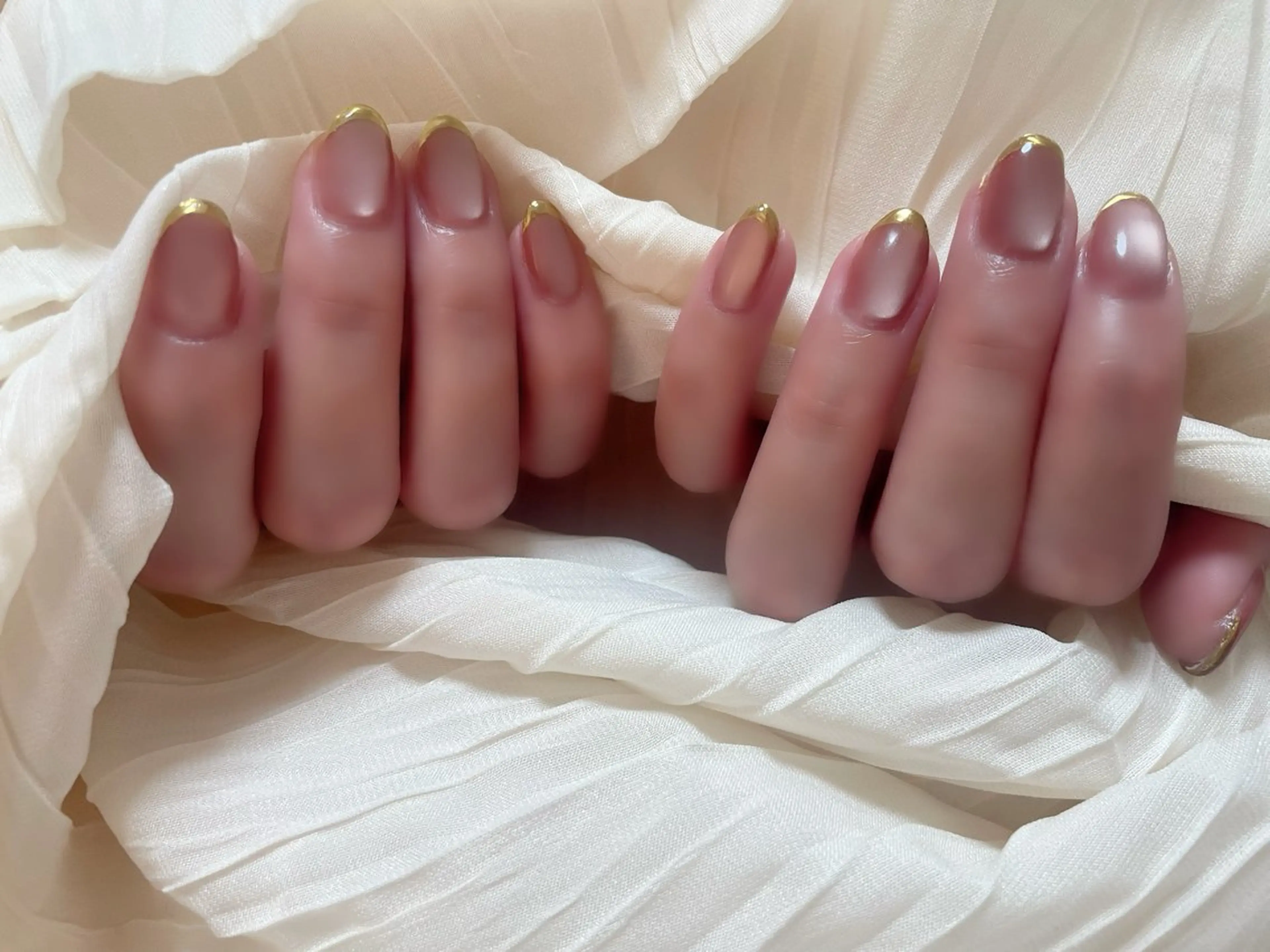 ネイル フレンチネイル マグネットネイル ミラーネイル palmy nailのネイルデザイン