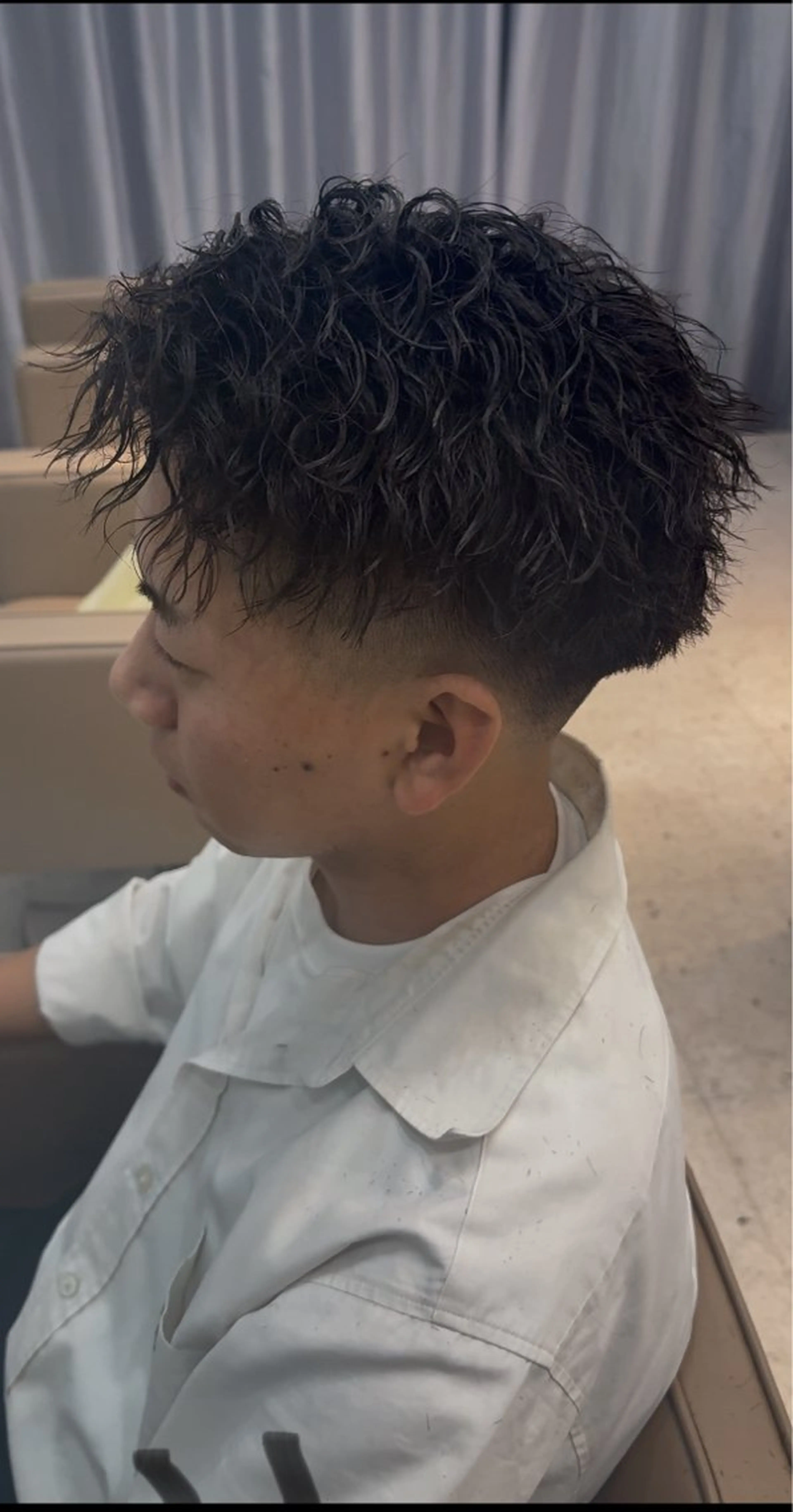 ショート カラー パーマ メンズ キッズ 【メンズパーマ特化】 壱岐祥一朗のヘアスタイル