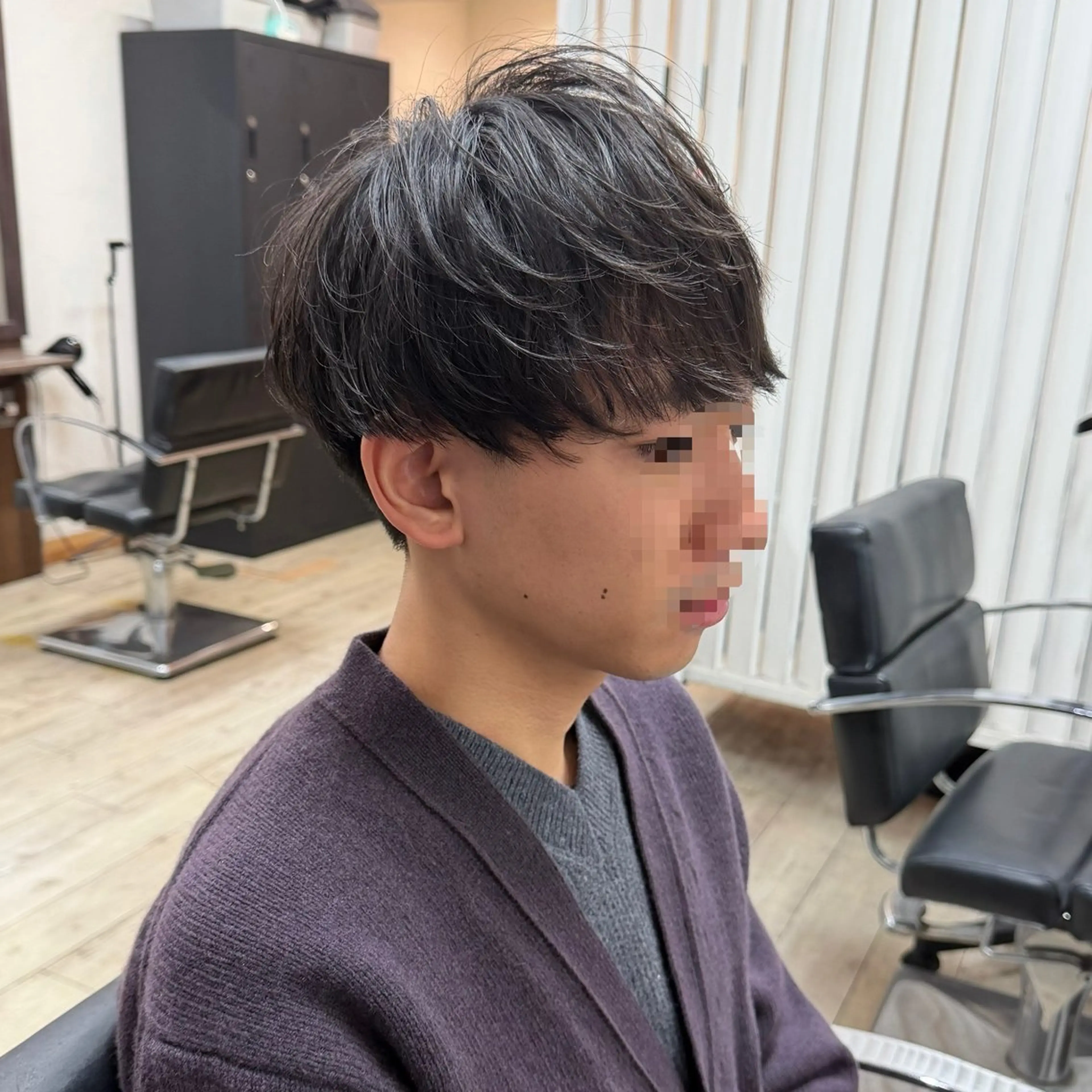 ミディアム パーマ メンズ ミディアムパーマ マッシュ メンズパーマ カット パーマ ヘアセット 【池袋/スパイキー ショート】ⓝⓘⓜⓤのヘアスタイル