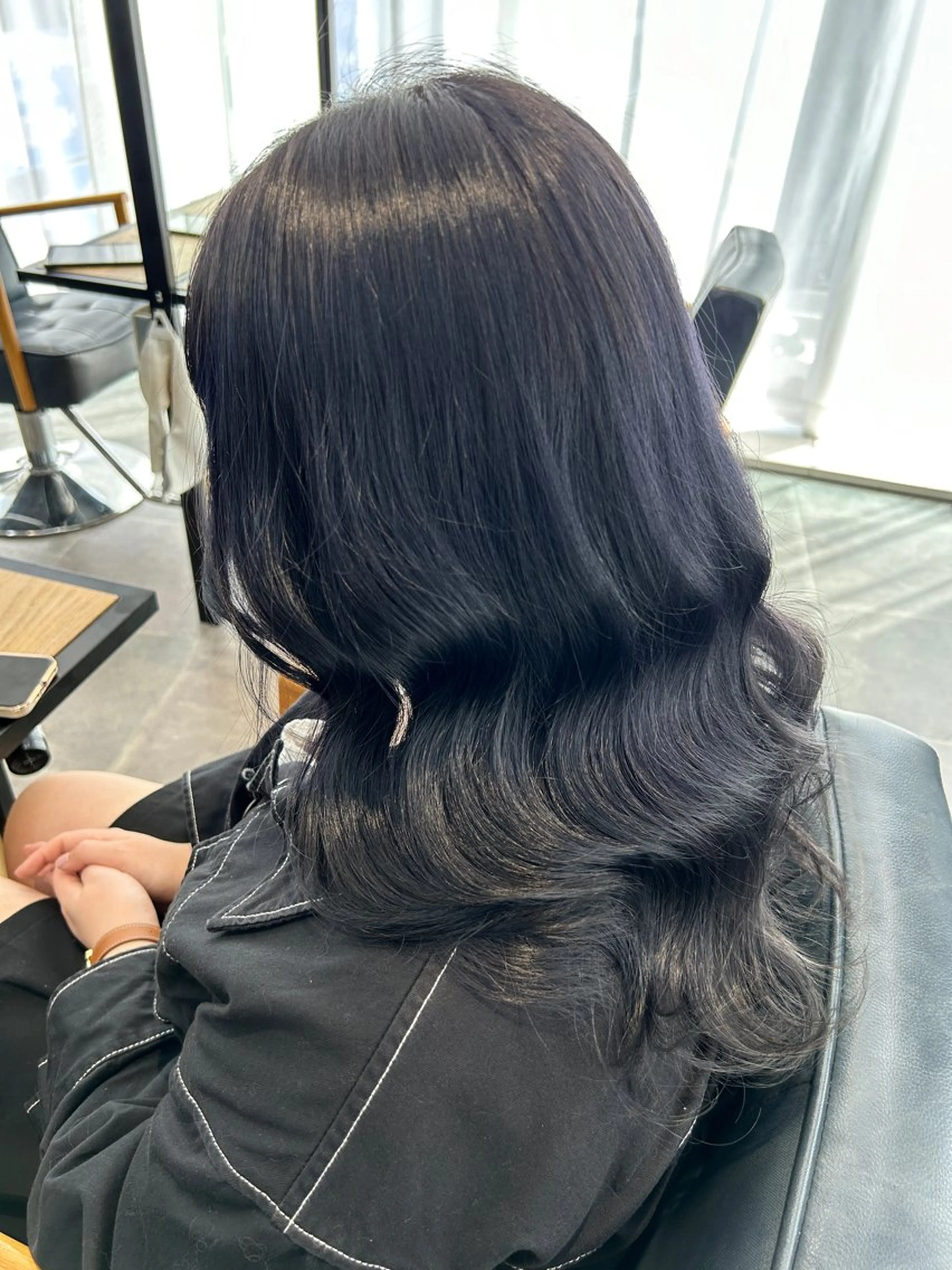 セミロング カラー newi梅田🫧韓国 ヘア🫧sakiのヘアスタイル