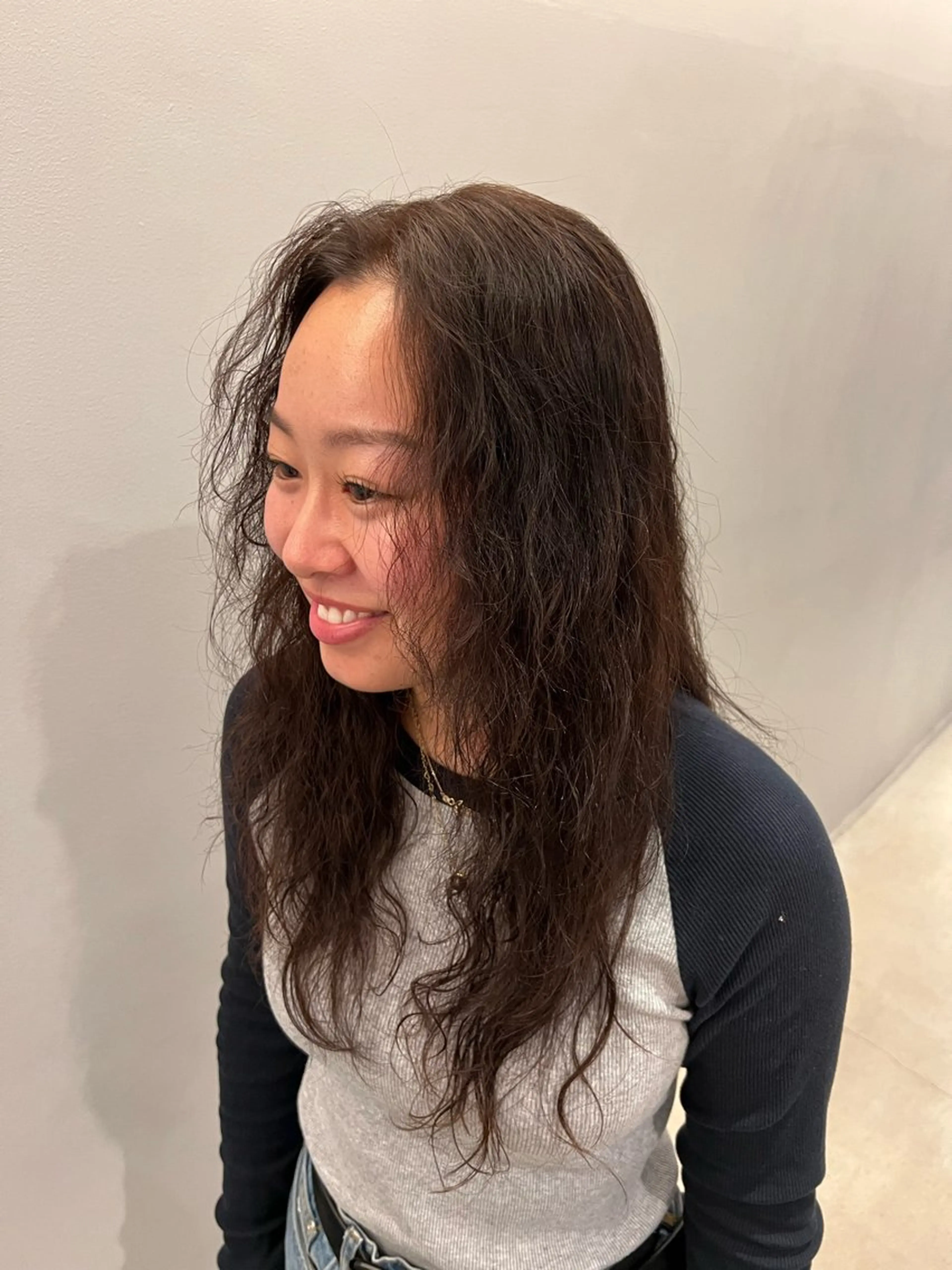 ロング 顔周りデザイン/ ママ美容師/濱ほのかのヘアスタイル