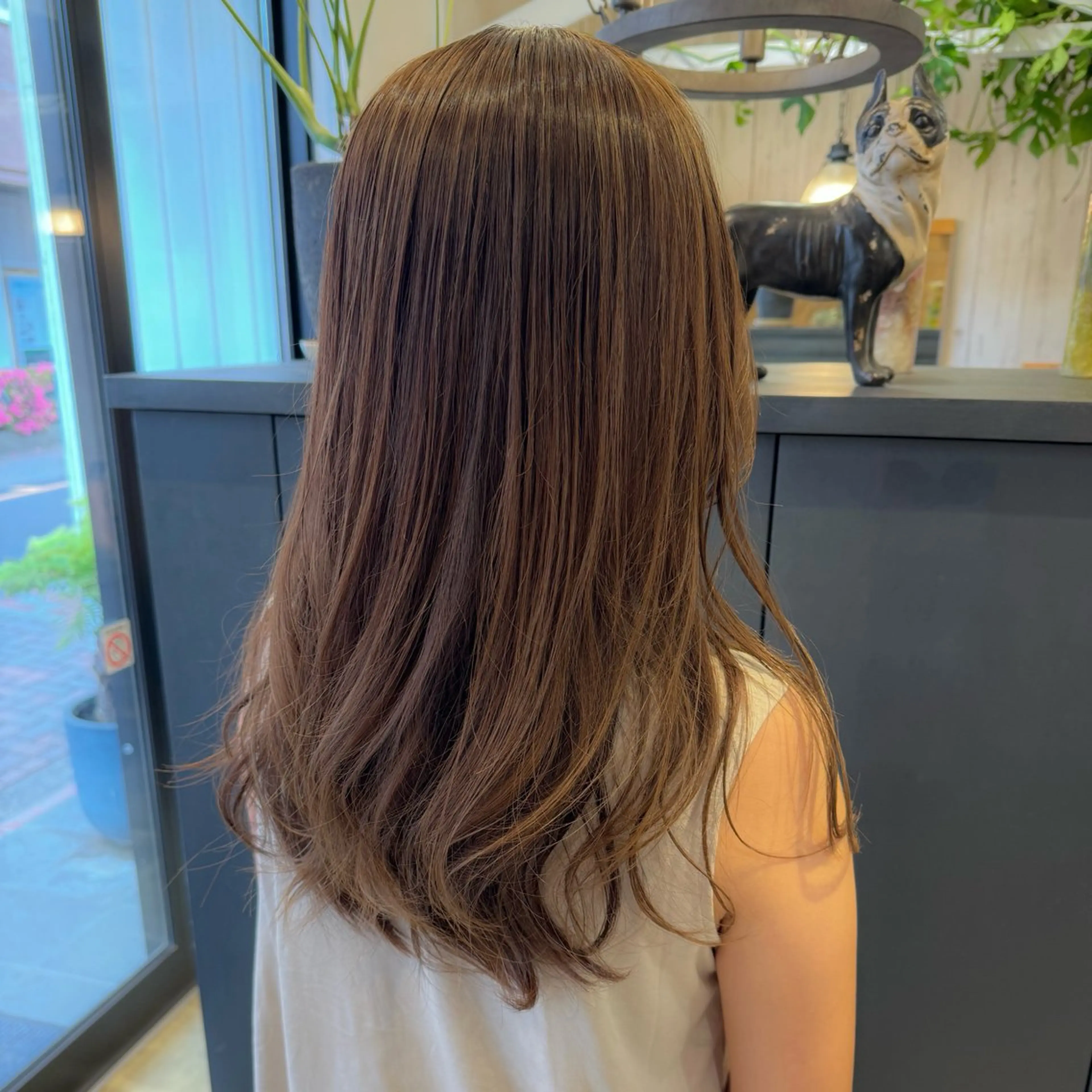 ロング カラー カット ヘアカラー 葵/レイヤーカット/ 韓国風/透明感カラーのヘアスタイル