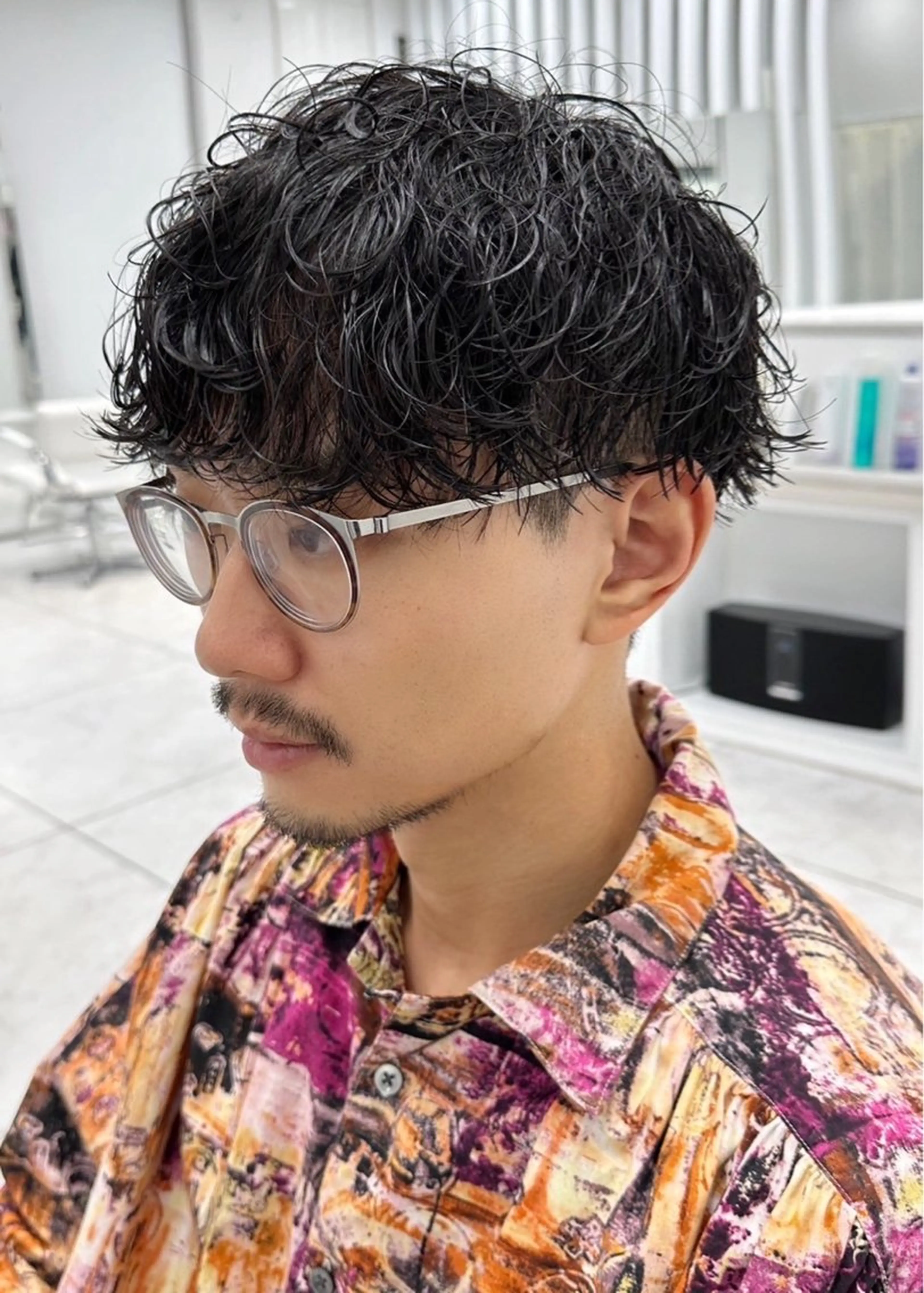 パーマ メンズ メンズパーマ 波巻きパーマ メンズ専門/パーマ 特化/栄/北出瑞貴のヘアスタイル