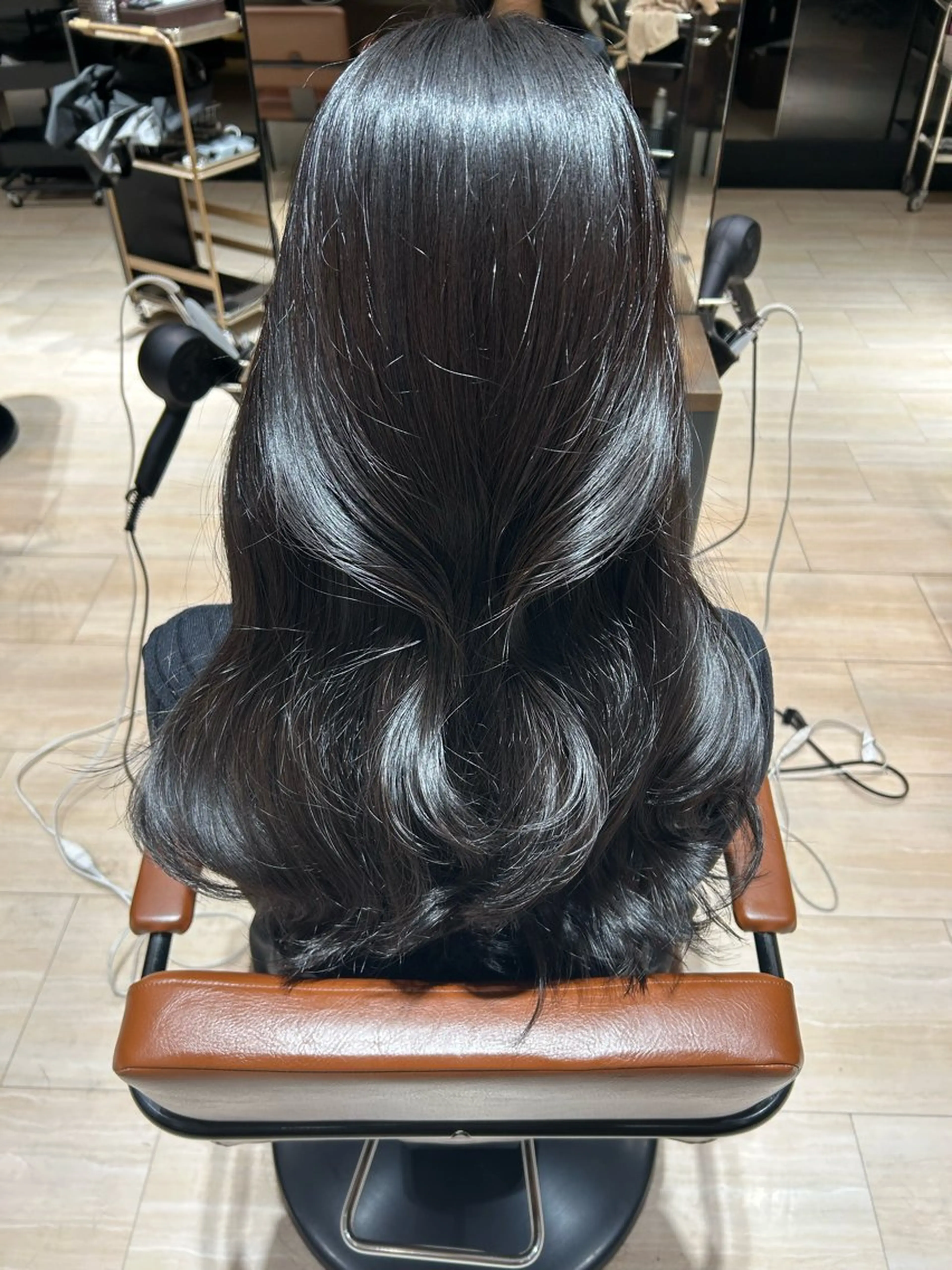 ロング パーマ 🌼大竹美侑／顔まわ りカット／レイヤーのヘアスタイル