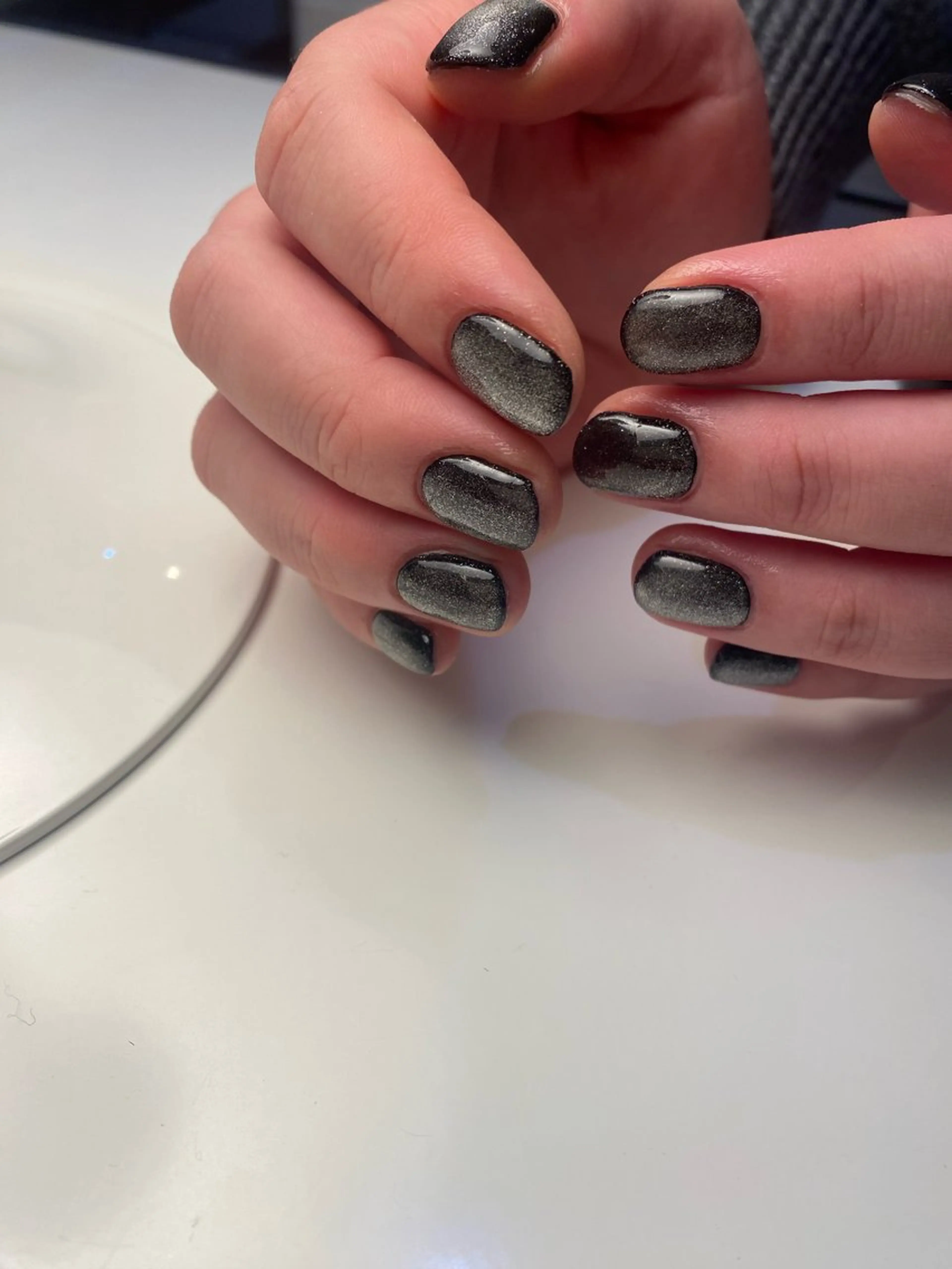 ネイル マグネットネイル ワンカラーネイル Yumi 広尾→銀座のネイルデザイン