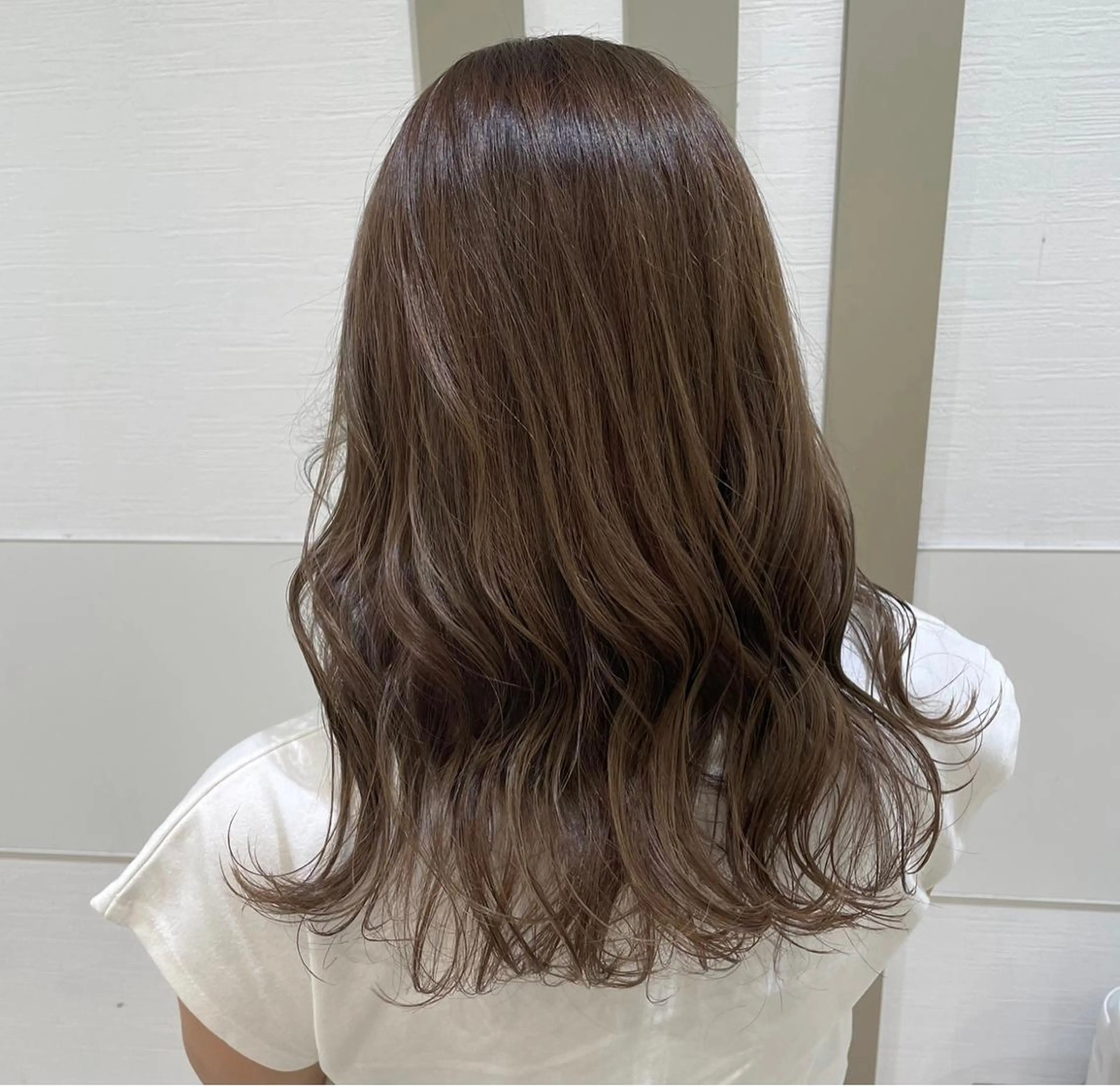 ロング カラー ベージュカラー オリーブベージュ オレンジ arch by kenjeのヘアスタイル