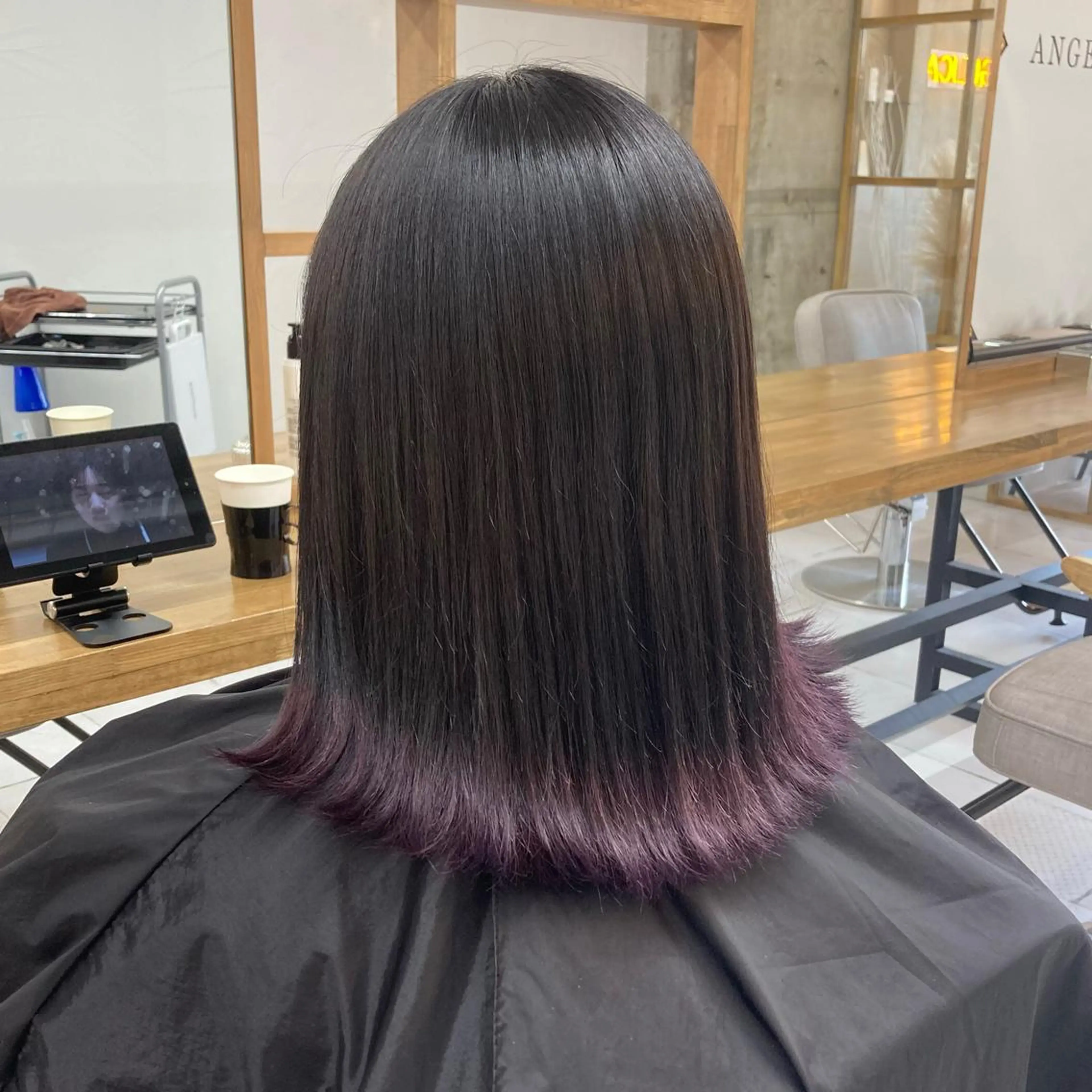 ミディアム カラー 韓国レイヤーカット★ 小林大樹のヘアスタイル