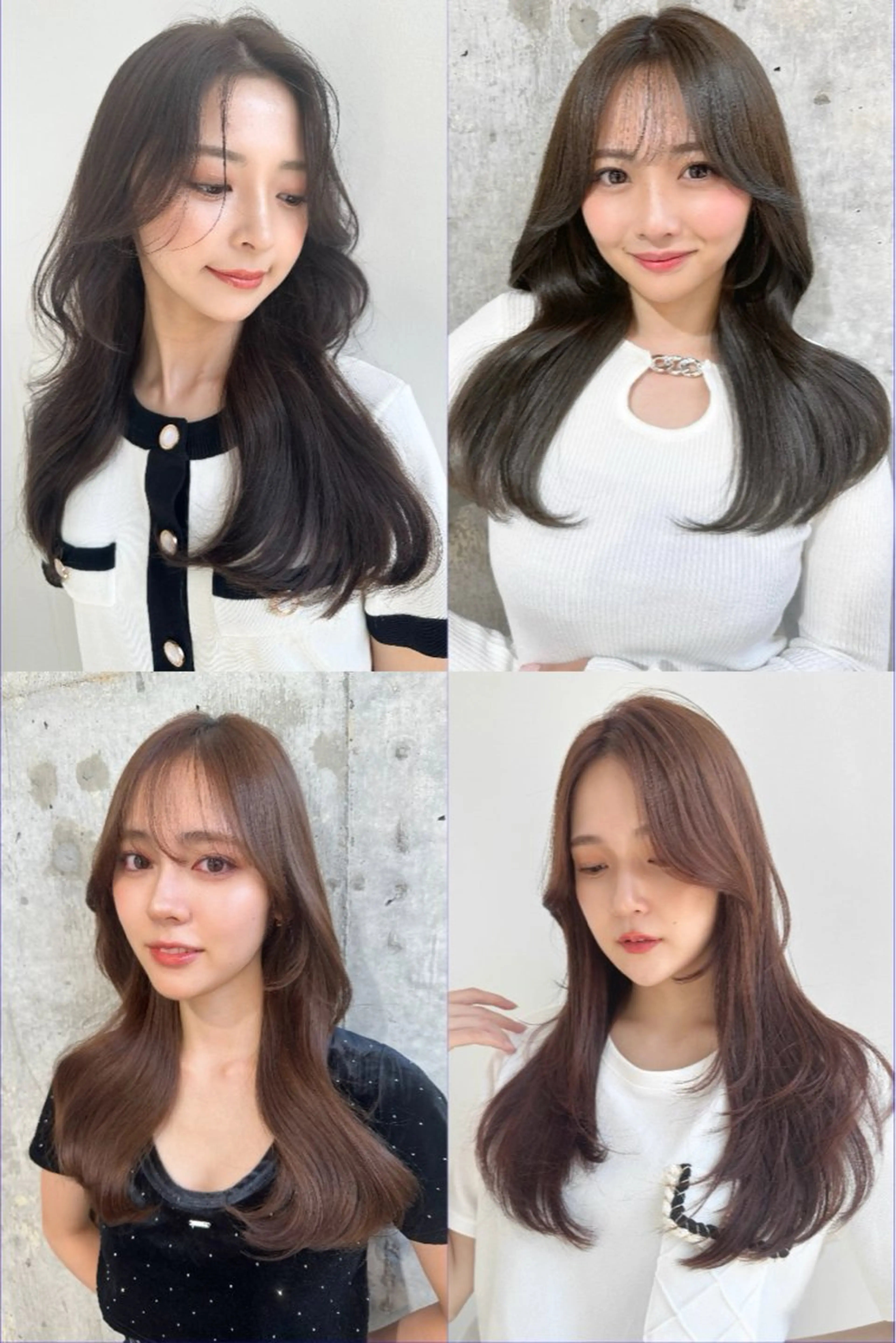 ミディアム 新宿/韓国レイヤー 髪質改善カラー/角所のヘアスタイル