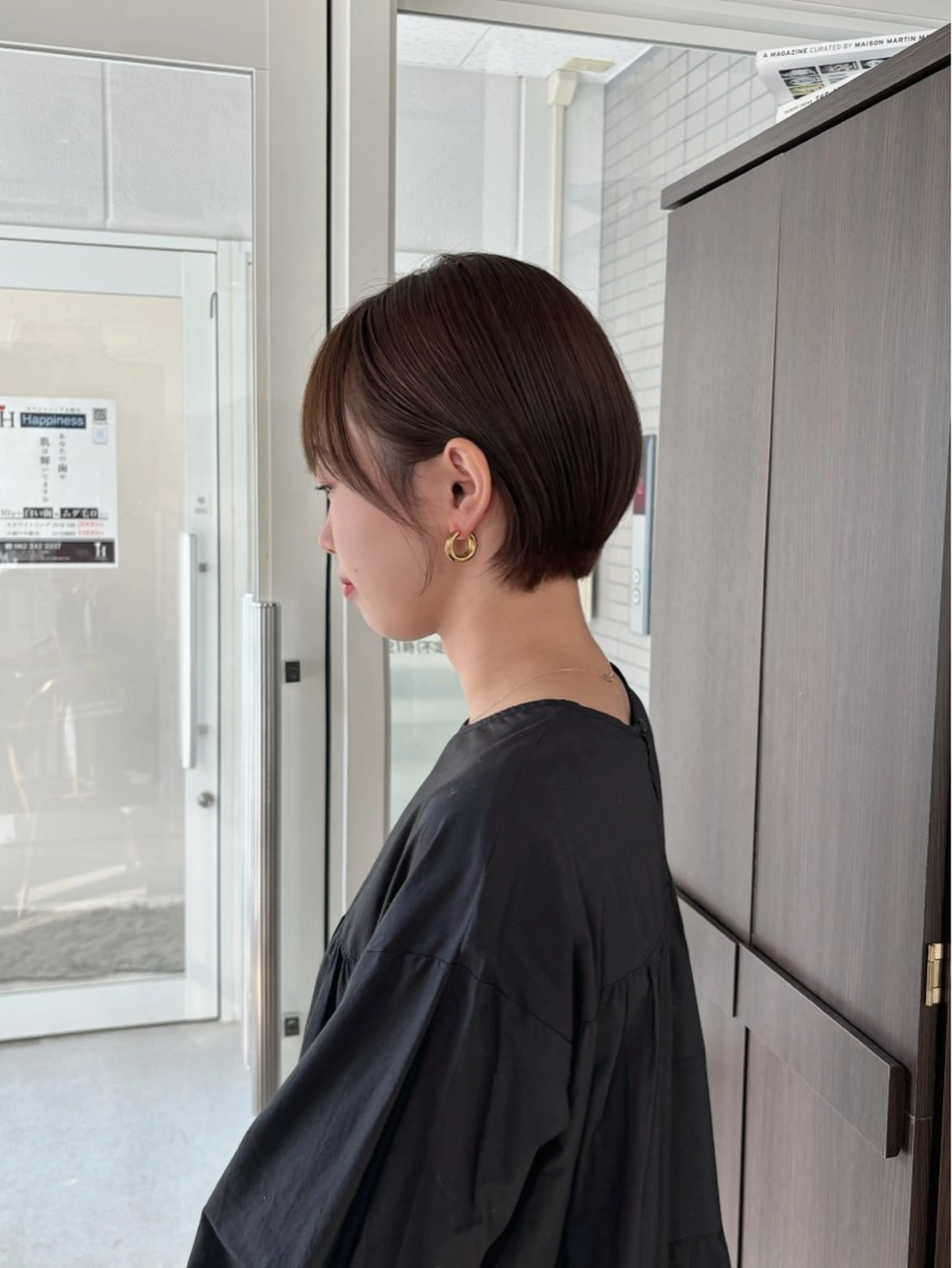 ショート カラー ショートボブ ボブ ショートヘア 【韓国レイヤー特化 ハッシュカット】のヘアスタイル